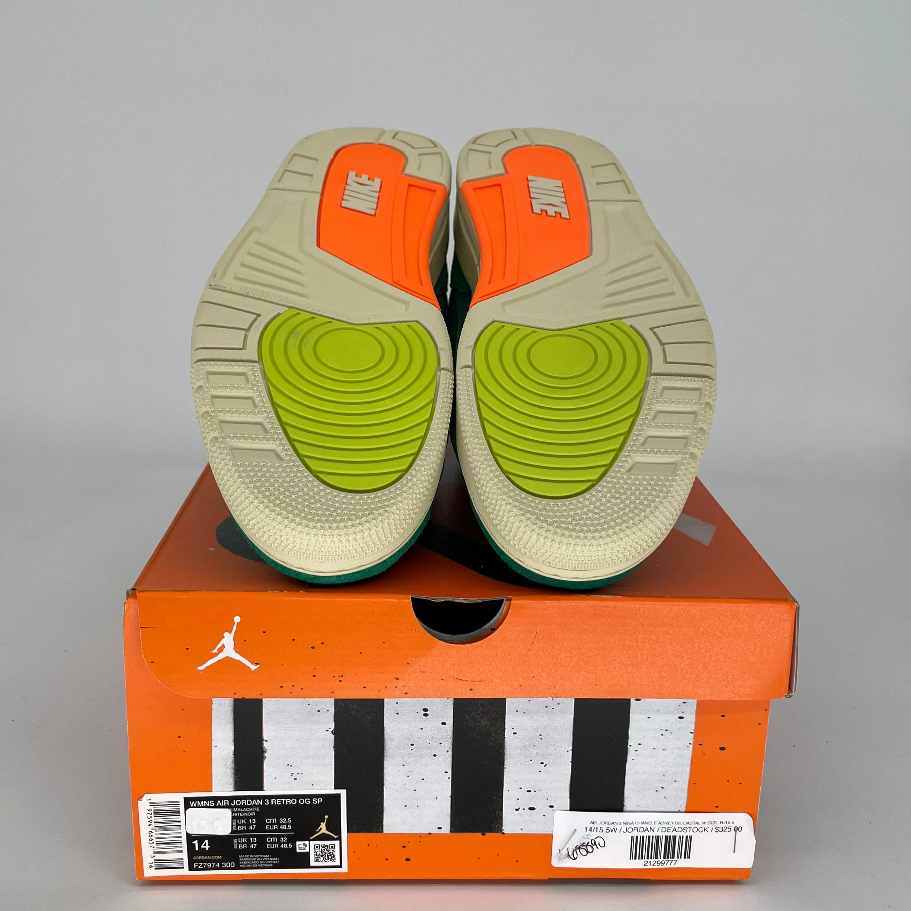 AIR JORDAN 3 NINA CHANEL ABNEY BICOSTAL W SIZE 14/15.5W FZ7974-300