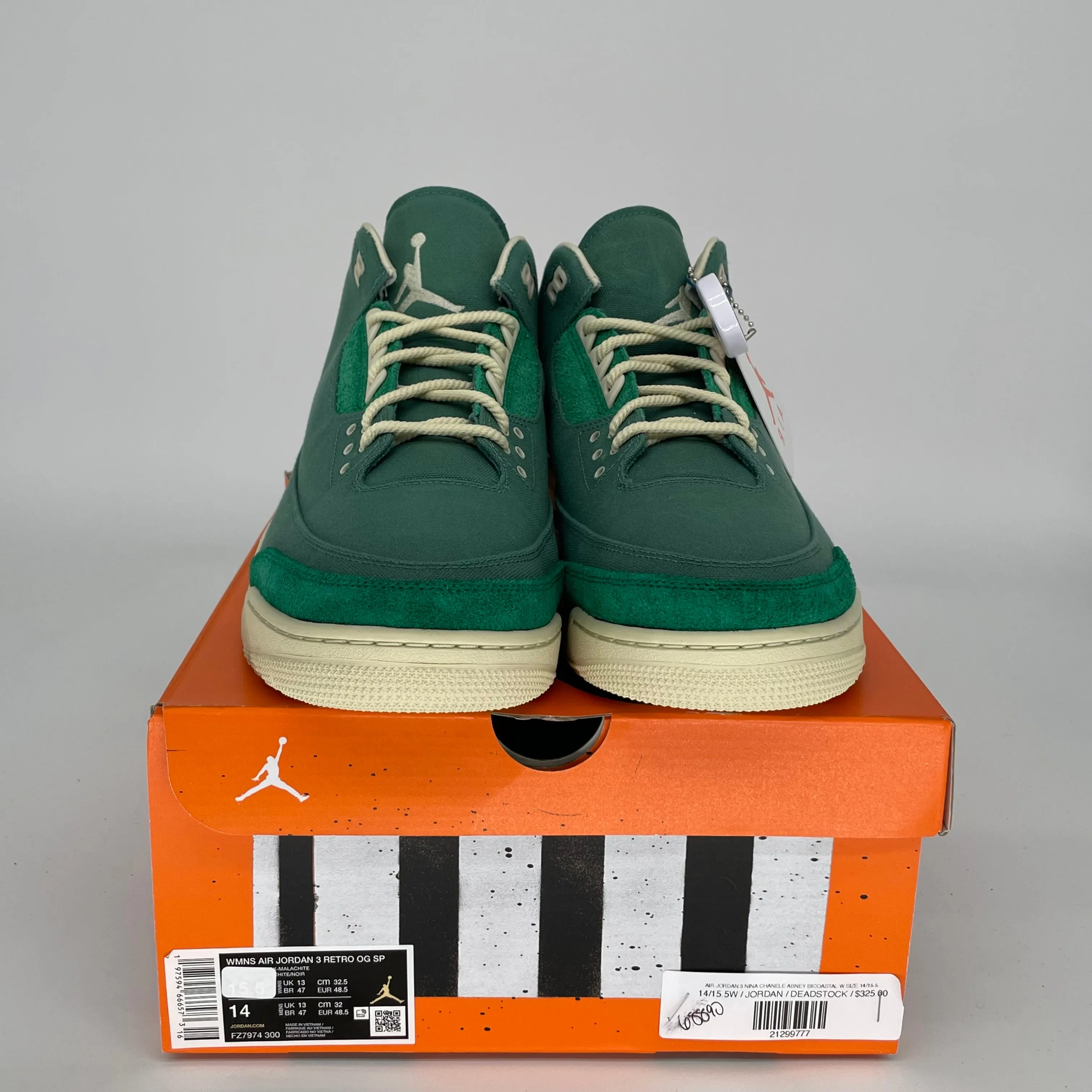 AIR JORDAN 3 NINA CHANEL ABNEY BICOSTAL W SIZE 14/15.5W FZ7974-300