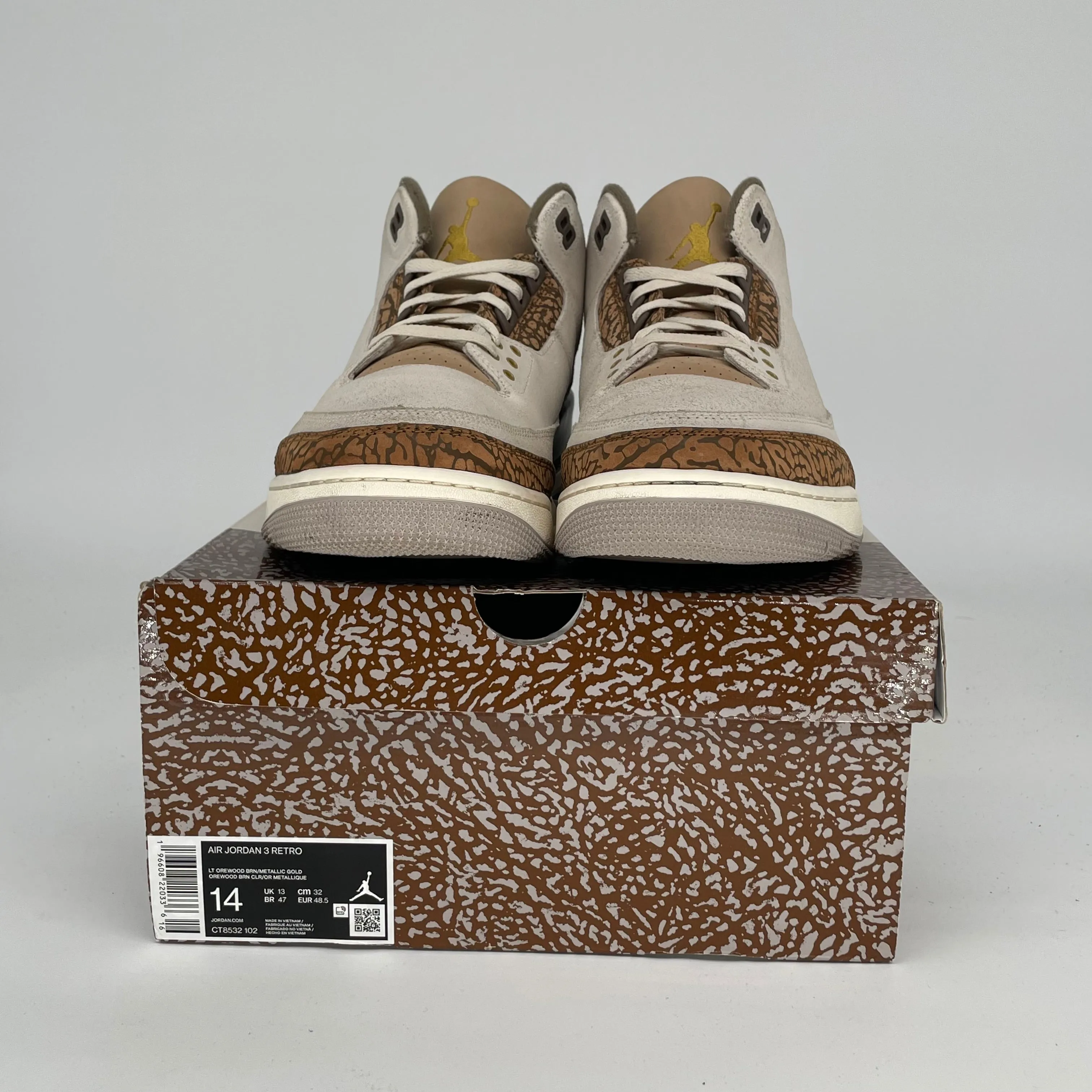 AIR JORDAN 3 PALOMINO SIZE 14 CT8532-102