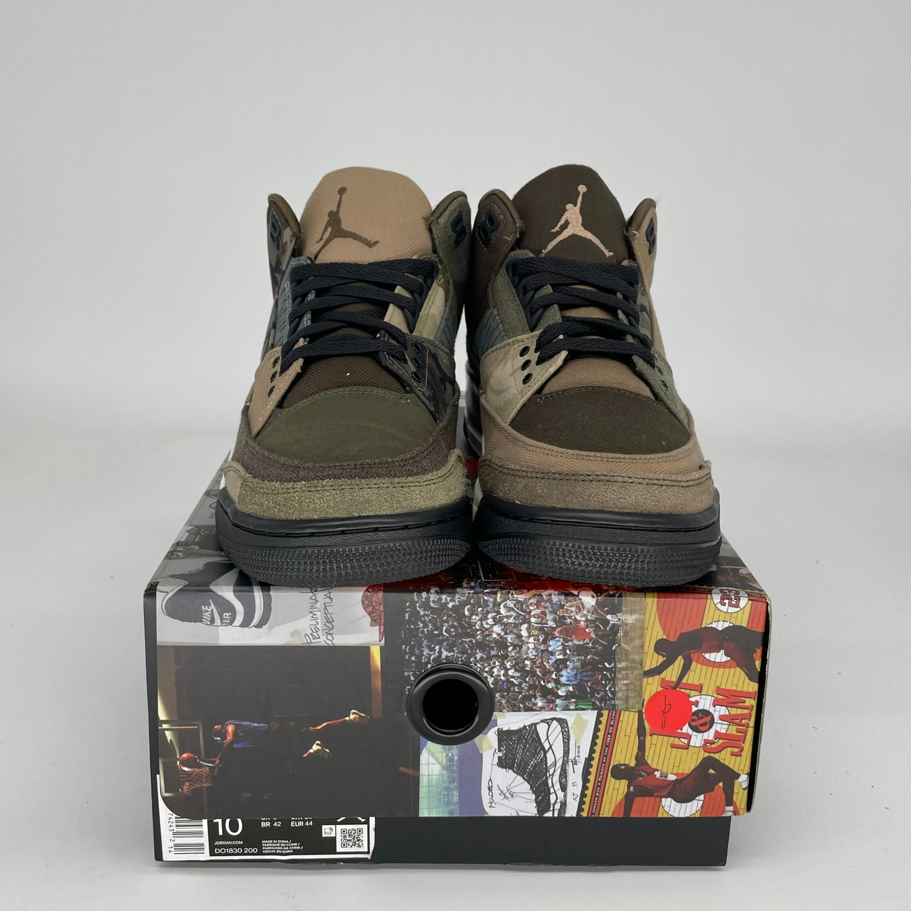 AIR JORDAN 3 PATCHWORK CAMO SIZE 10 DO1830-200
