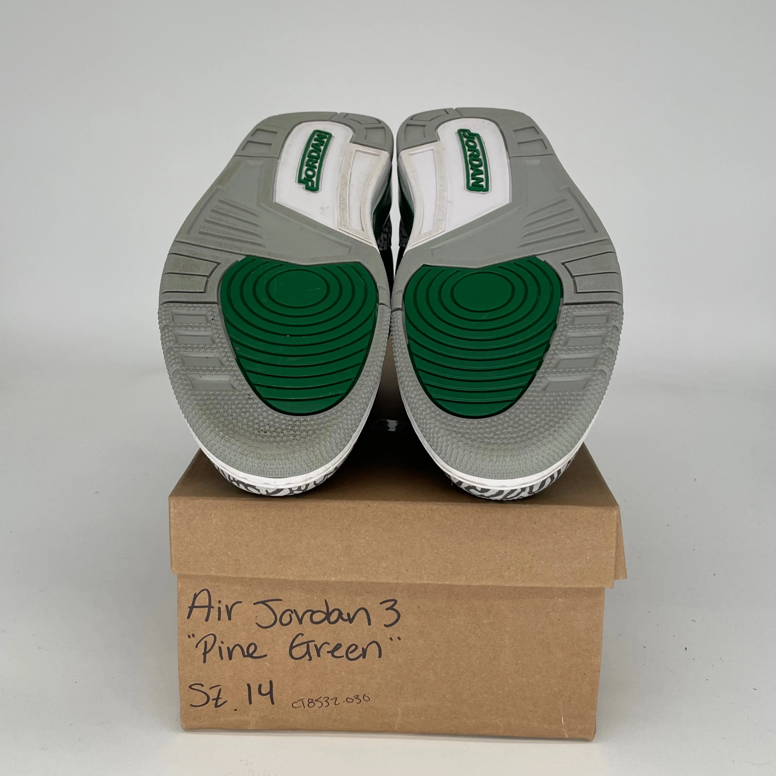AIR JORDAN 3 PINE GREEN SIZE 14 CT8532-030