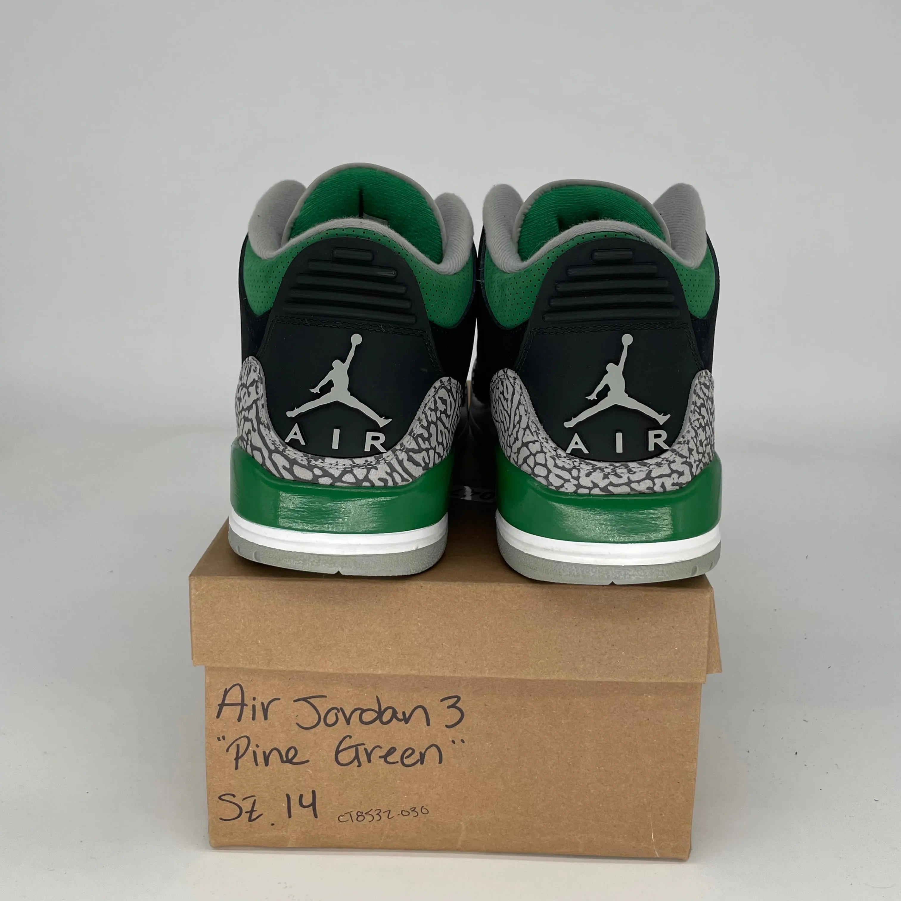 AIR JORDAN 3 PINE GREEN SIZE 14 CT8532-030