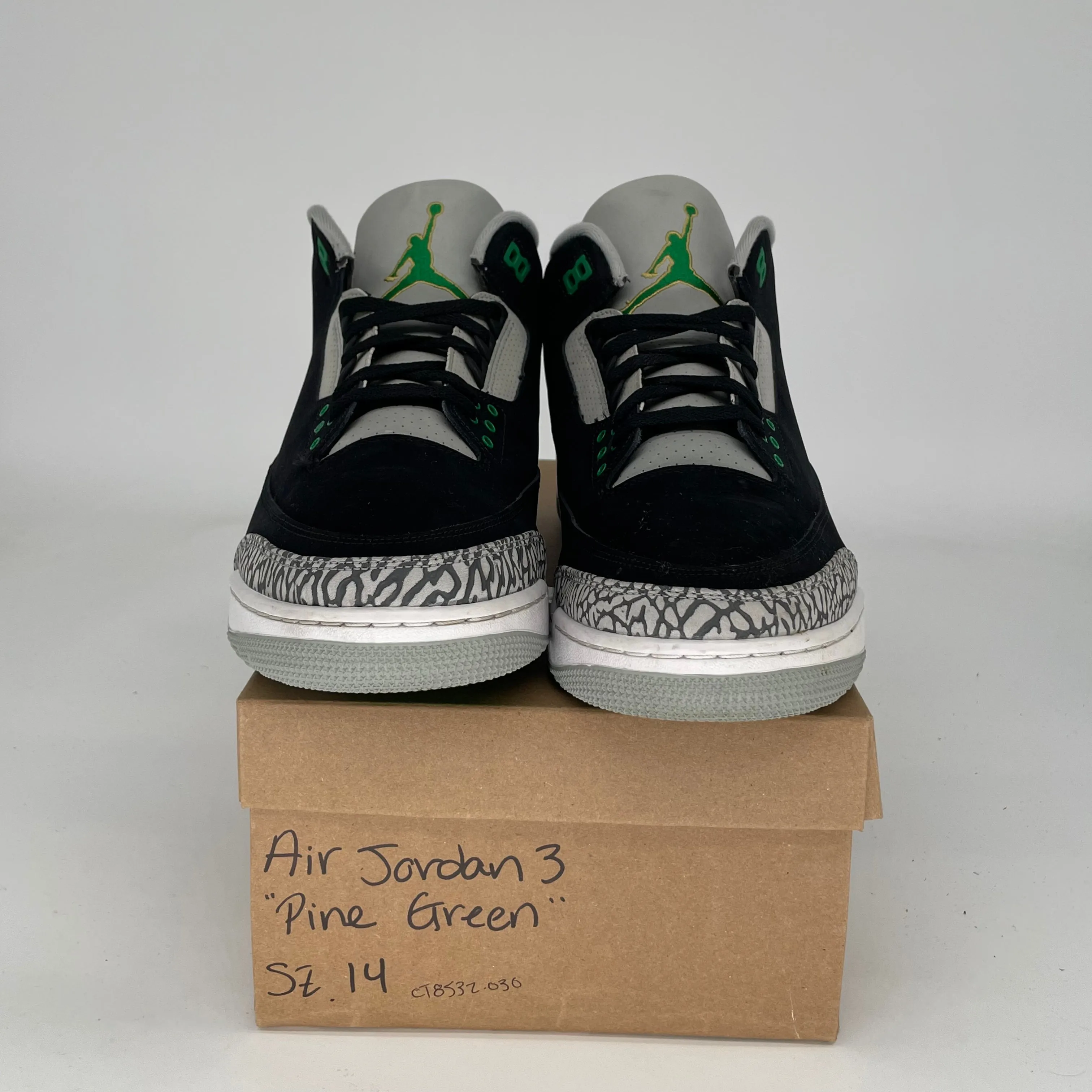 AIR JORDAN 3 PINE GREEN SIZE 14 CT8532-030