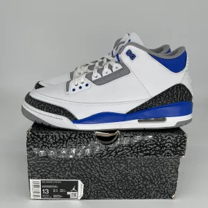 AIR JORDAN 3 RACER BLUE SIZE 13 CT8532-145