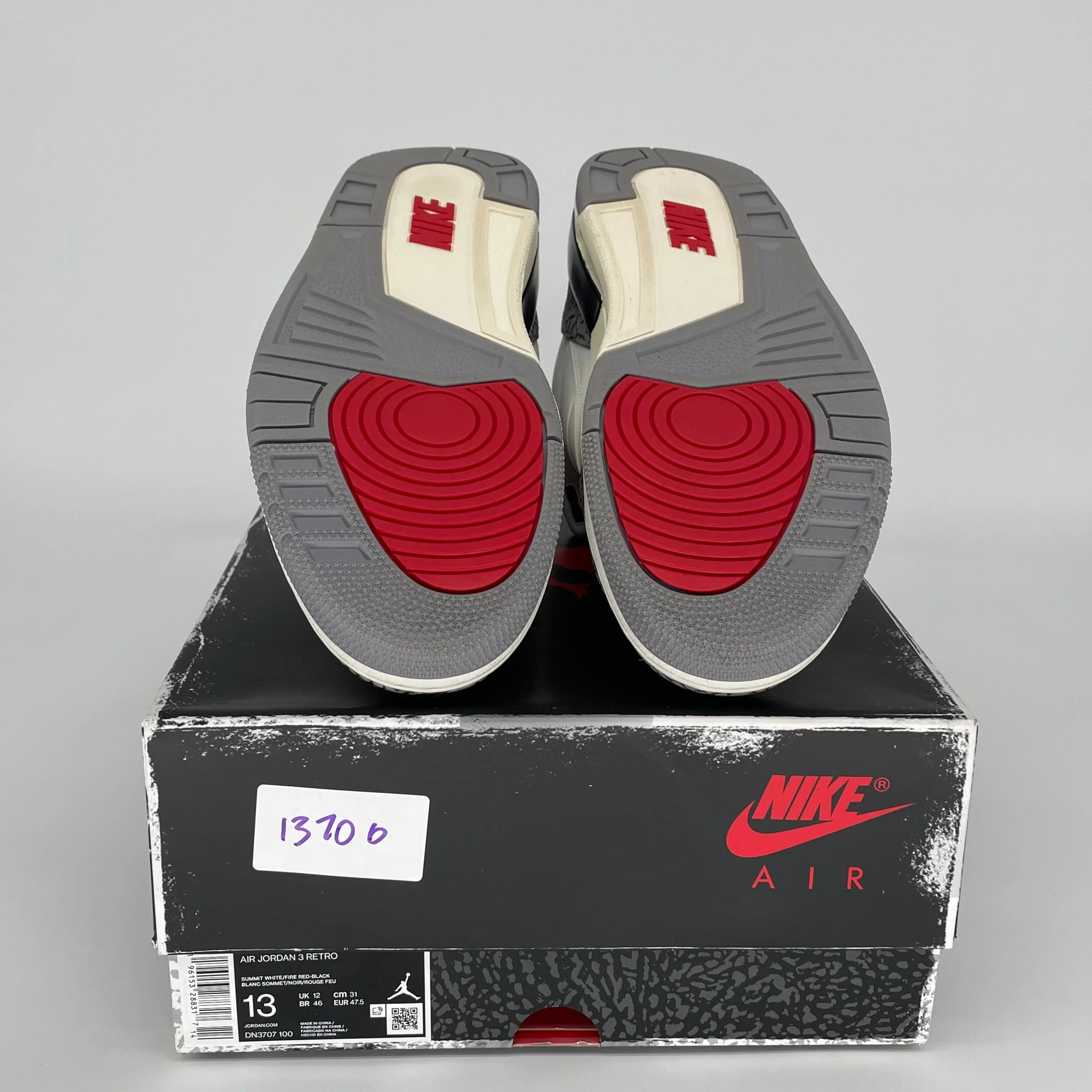 AIR JORDAN 3 WHITE CEMENT REIMAGINED SIZE 13 DN3707-100