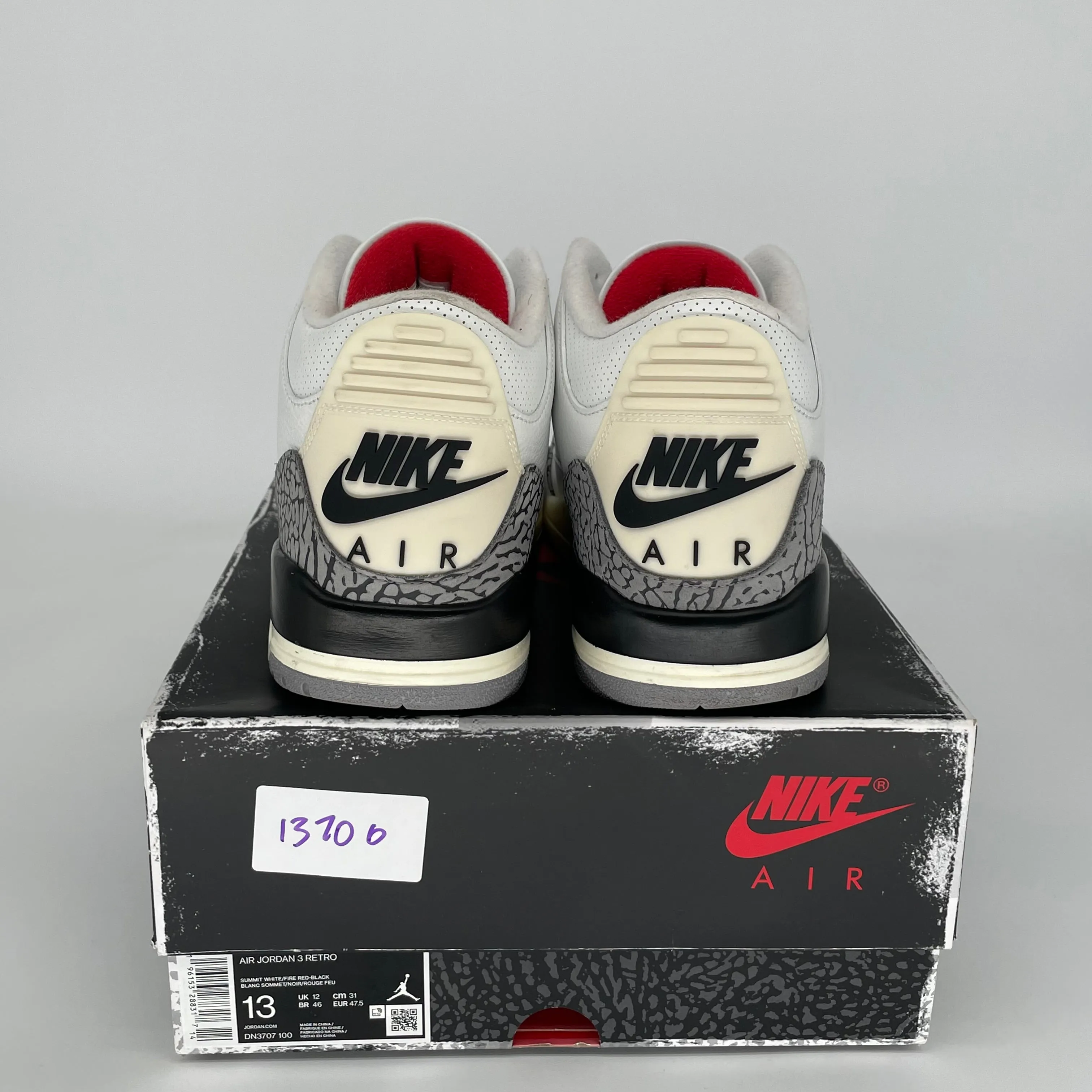 AIR JORDAN 3 WHITE CEMENT REIMAGINED SIZE 13 DN3707-100
