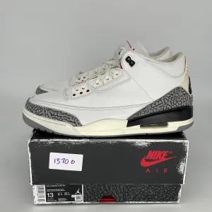 AIR JORDAN 3 WHITE CEMENT REIMAGINED SIZE 13 DN3707-100