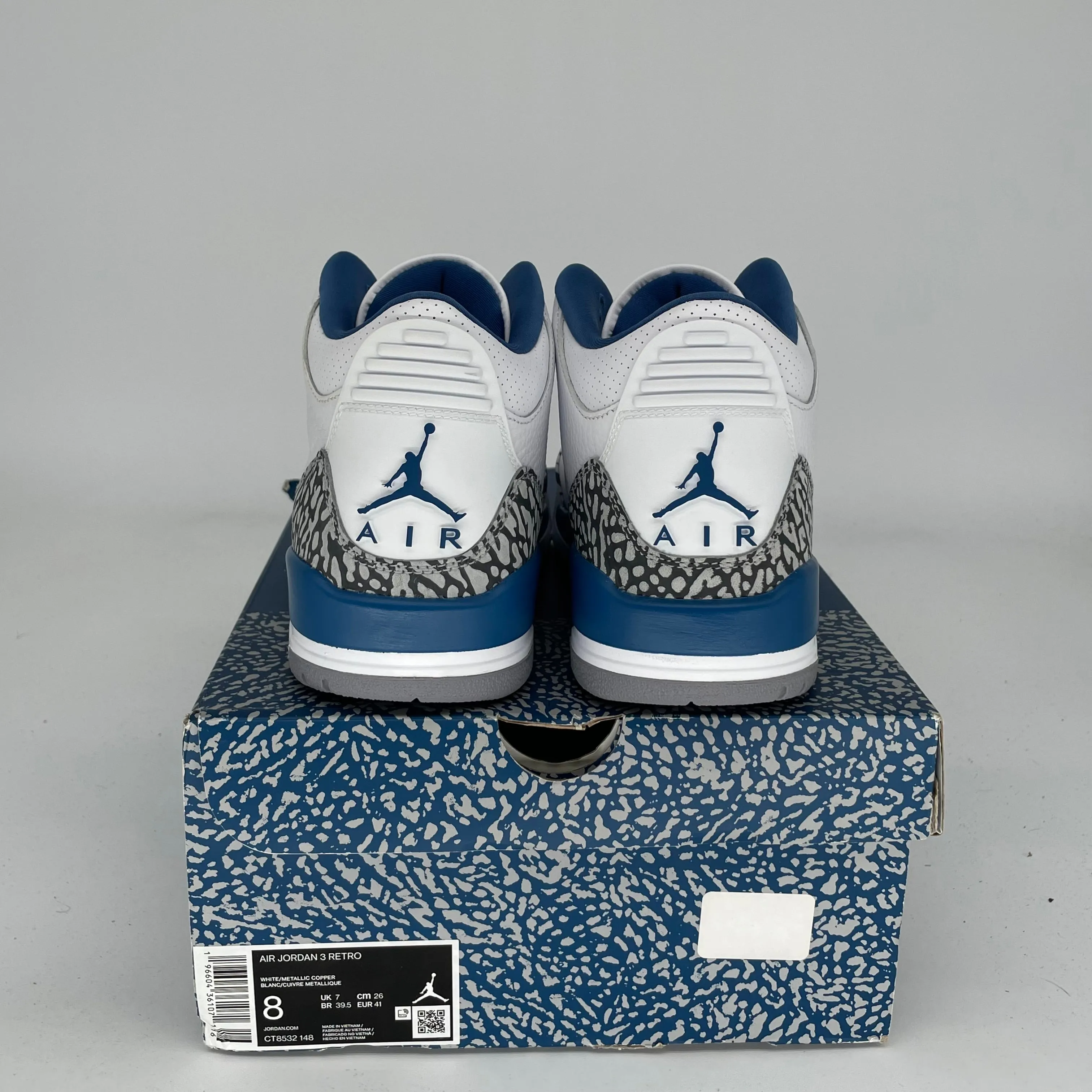 AIR JORDAN 3 WIZARDS SIZE 8 CT8532-148