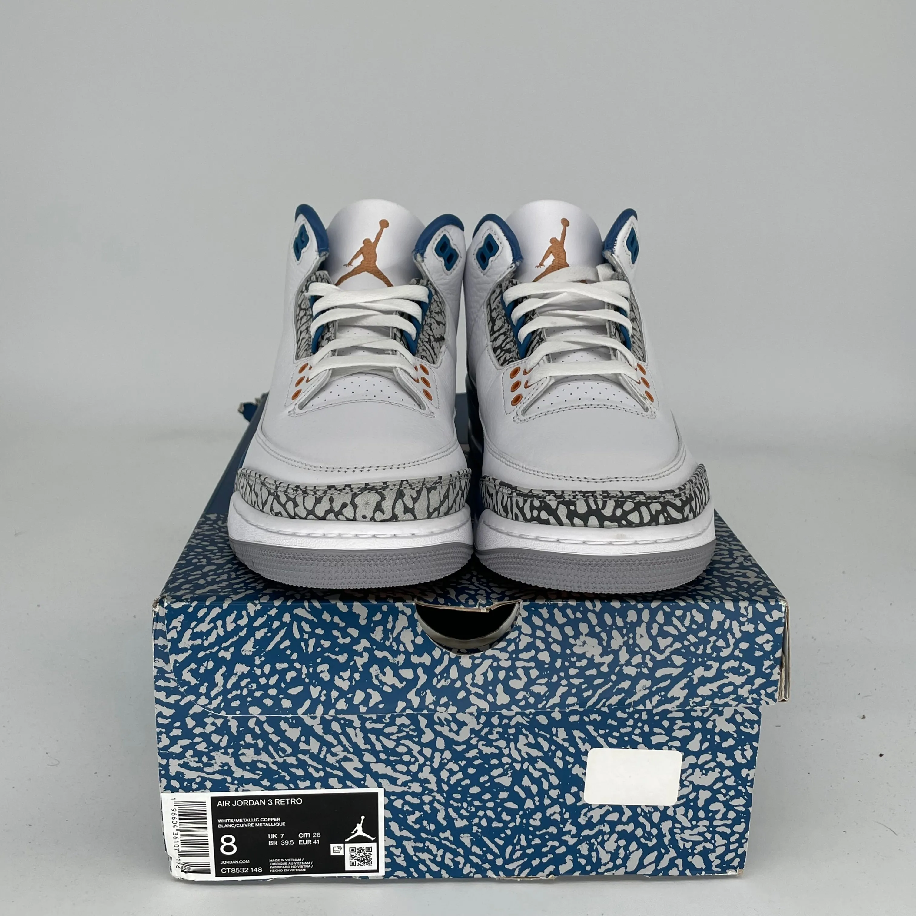AIR JORDAN 3 WIZARDS SIZE 8 CT8532-148