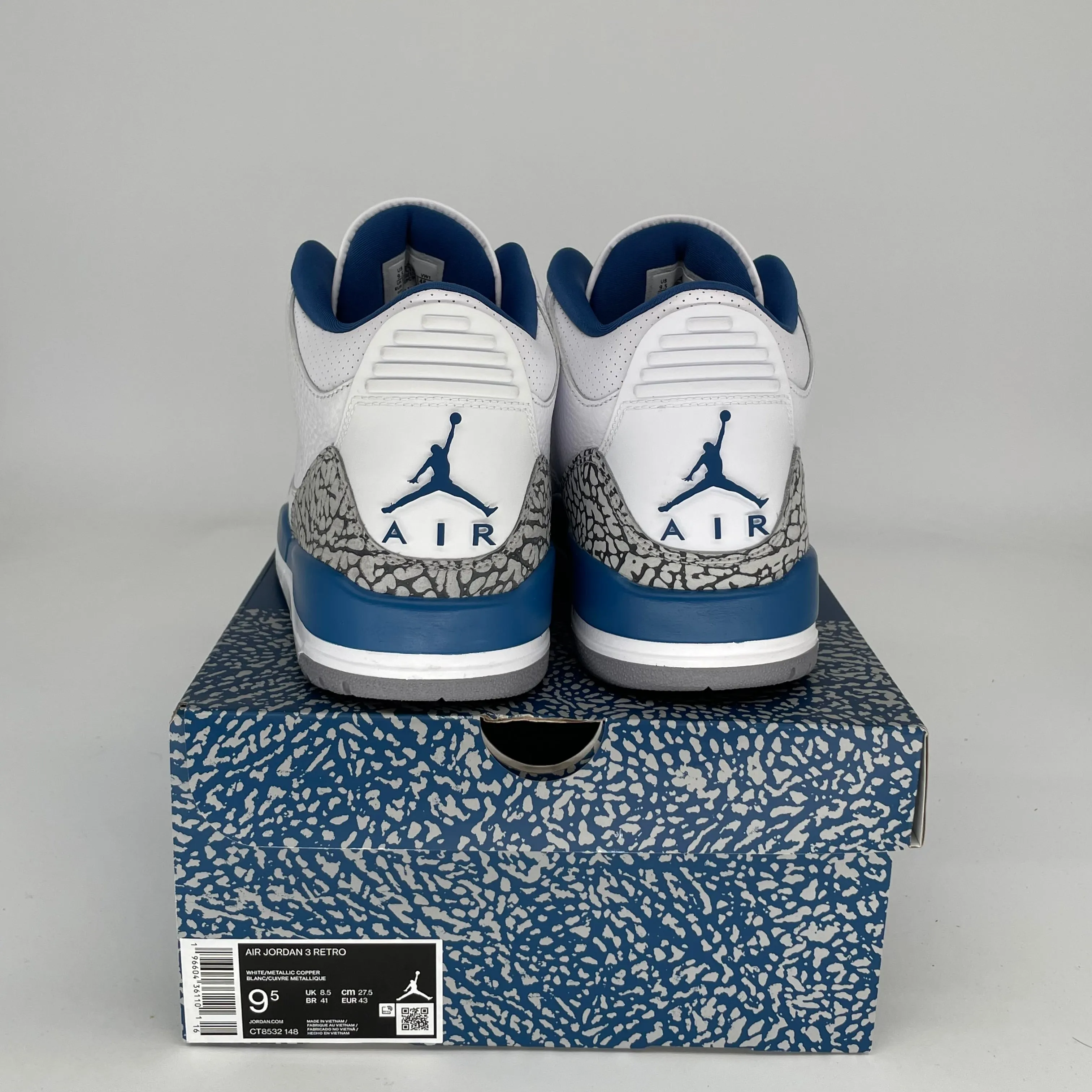 AIR JORDAN 3 WIZARDS SIZE 9.5 CT8532-148