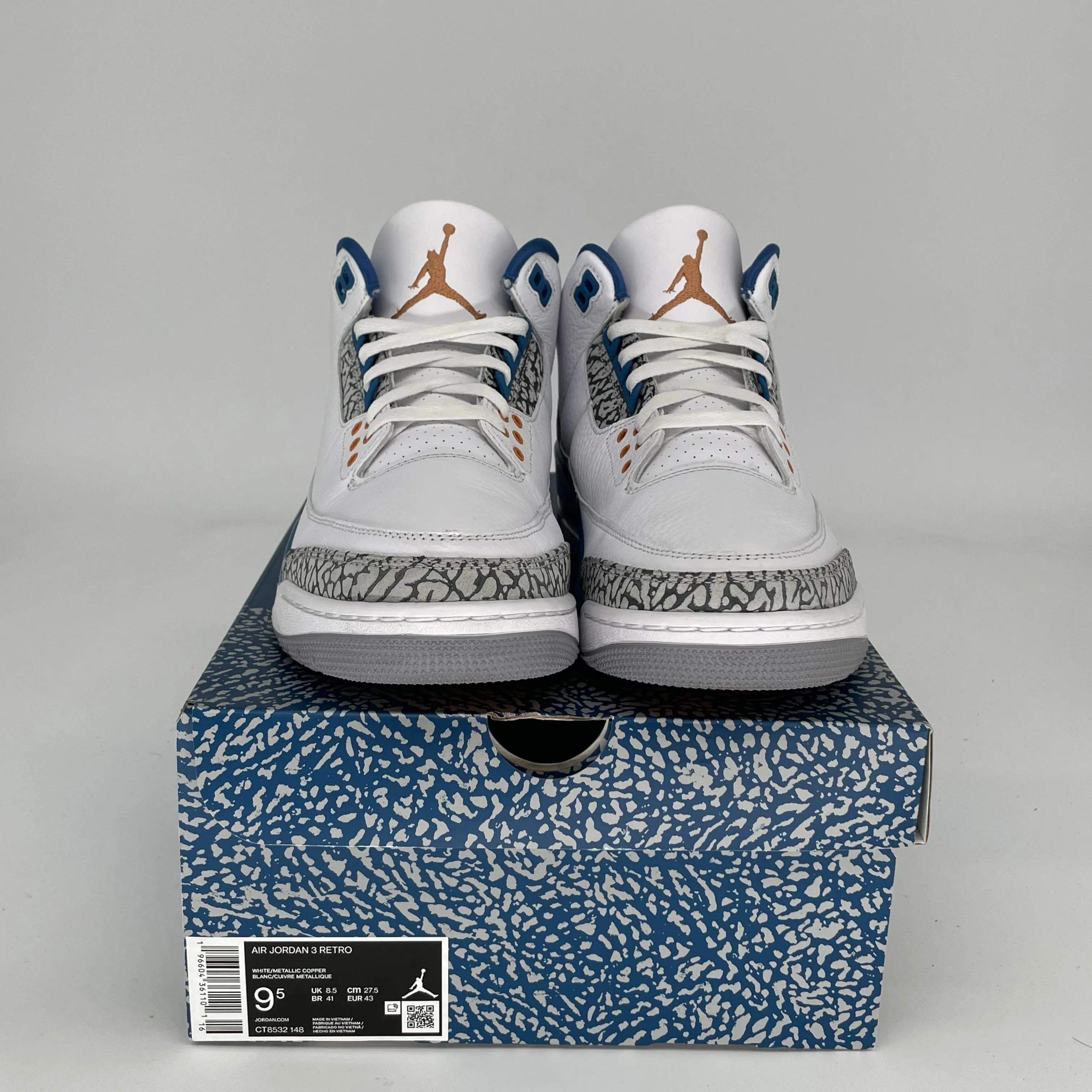 AIR JORDAN 3 WIZARDS SIZE 9.5 CT8532-148