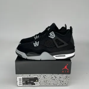 AIR JORDAN 4 BLACK CANVAS SIZE 4.5Y DV0553-006