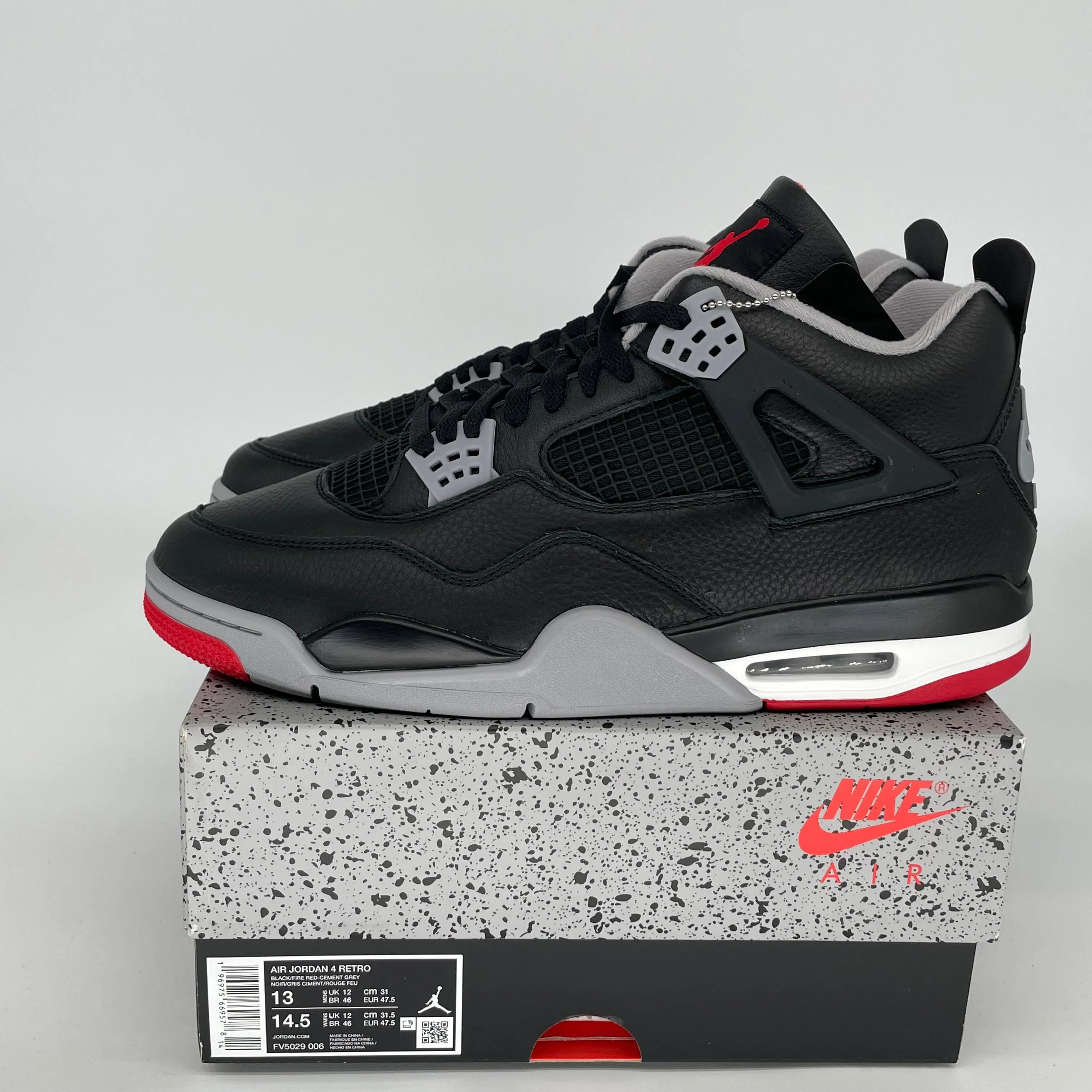AIR JORDAN 4 BRED REIMAGINED SIZE 13 FV5029-006