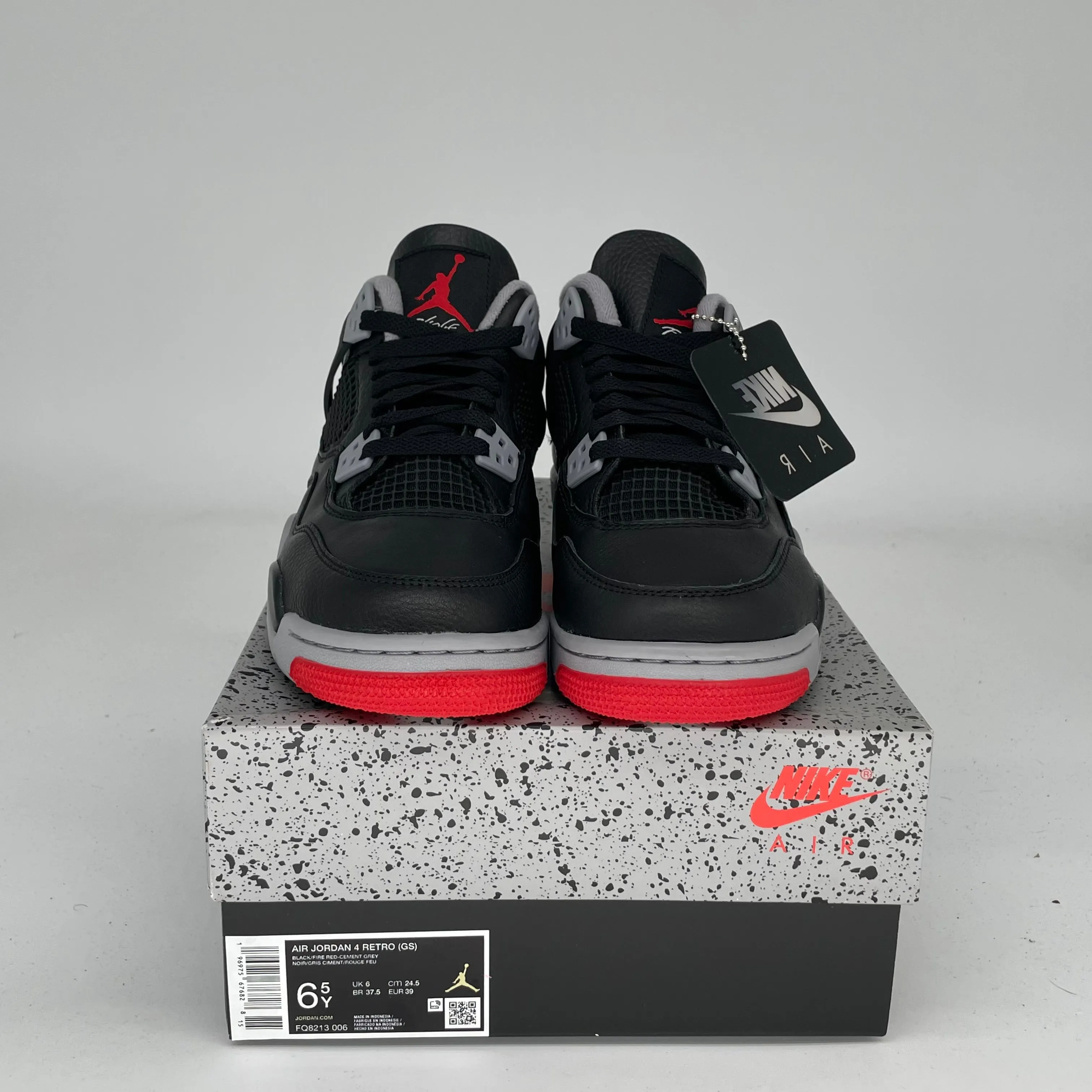 AIR JORDAN 4 BRED REIMAGINED SIZE 6.5Y FQ8213-006