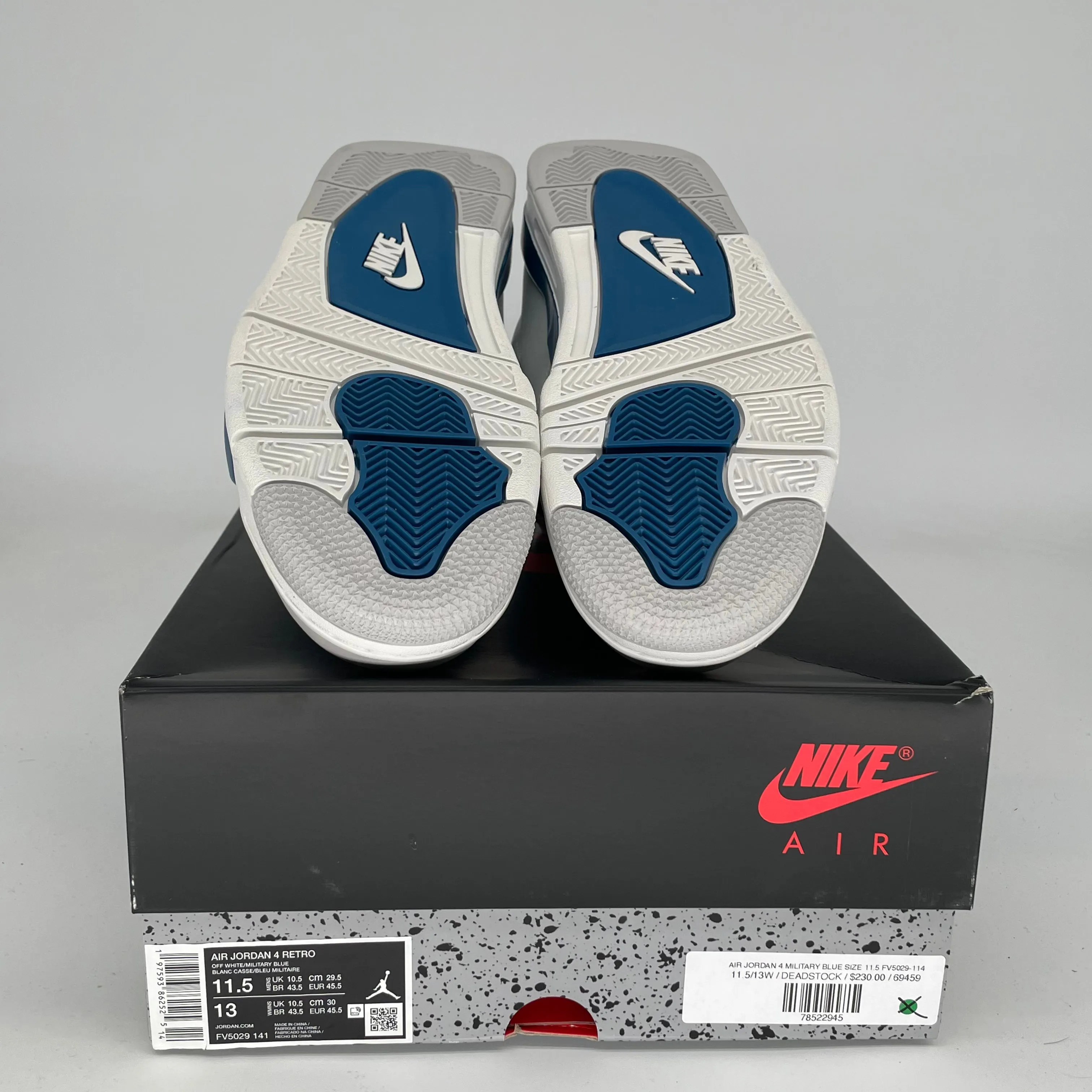 AIR JORDAN 4 MILITARY BLUE SIZE 11.5 FV5029-141