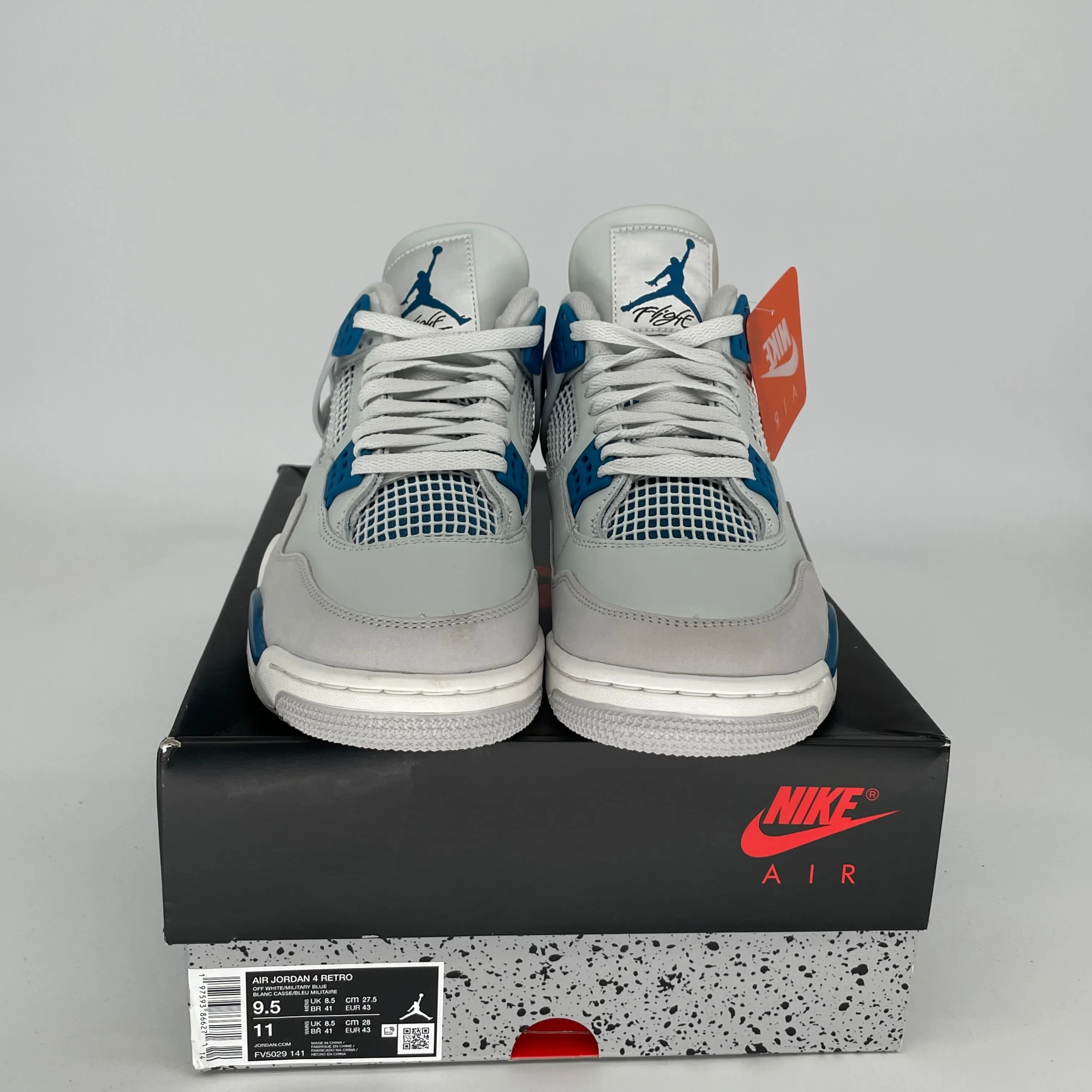 AIR JORDAN 4 MILITARY BLUE SIZE 9.5 FV5029-141