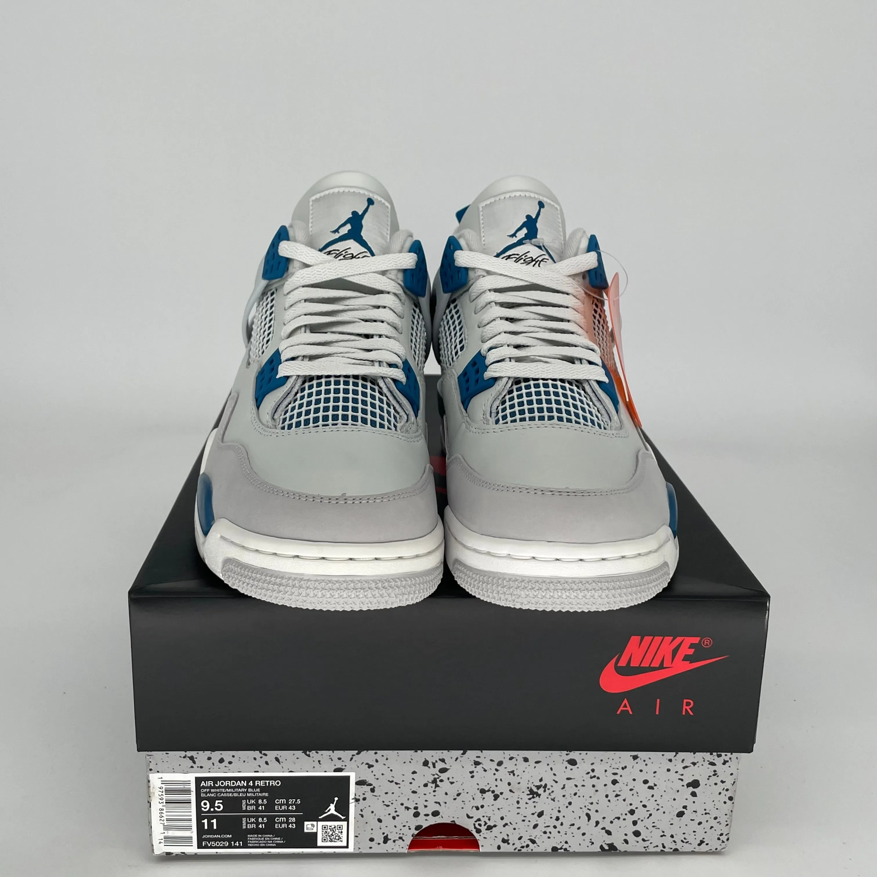 AIR JORDAN 4 MILITARY BLUE SIZE 9.5 FV5029-141