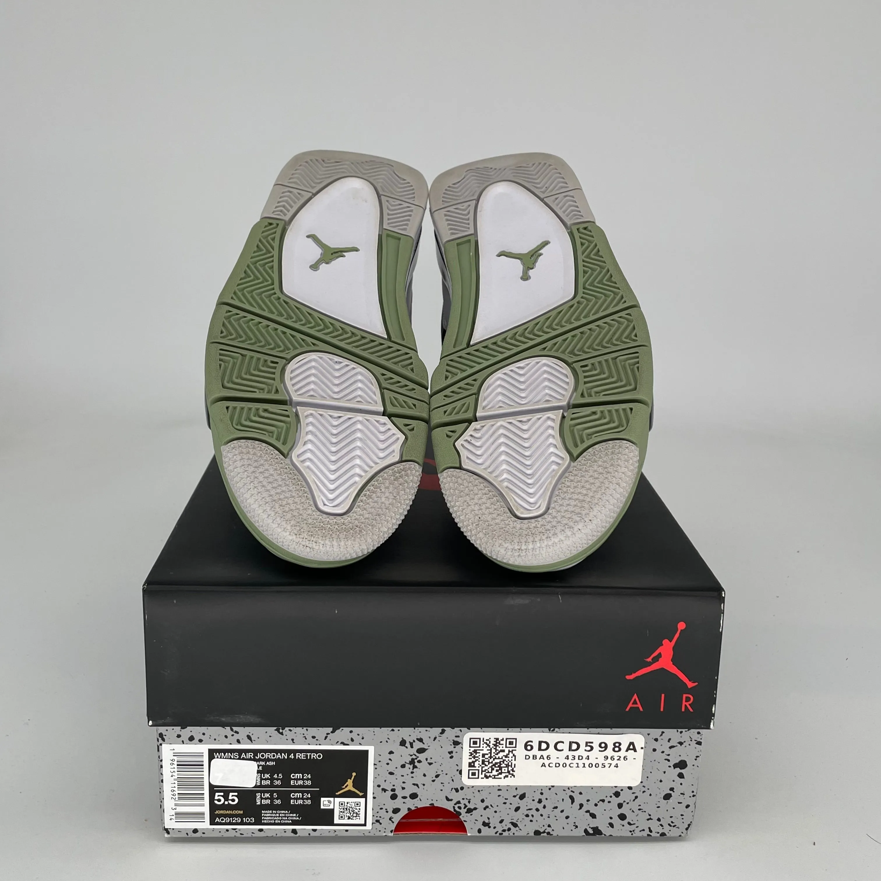 AIR JORDAN 4 SEAFOAM W SIZE 5.5/7W AQ9129-103