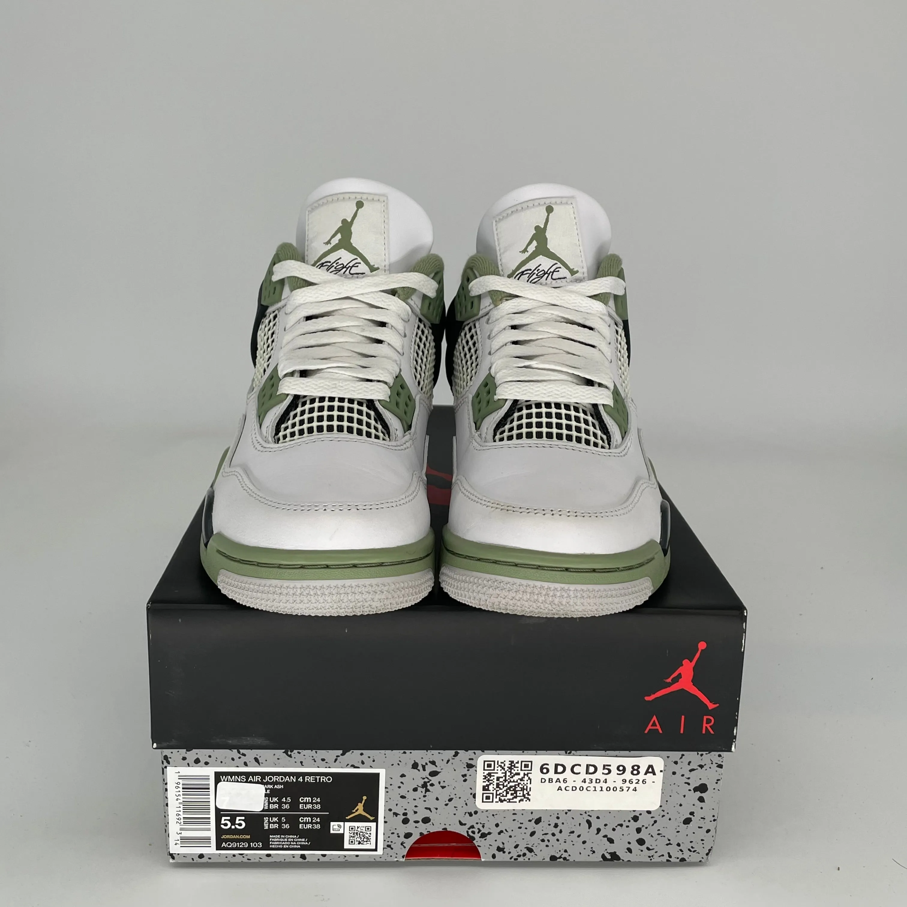 AIR JORDAN 4 SEAFOAM W SIZE 5.5/7W AQ9129-103