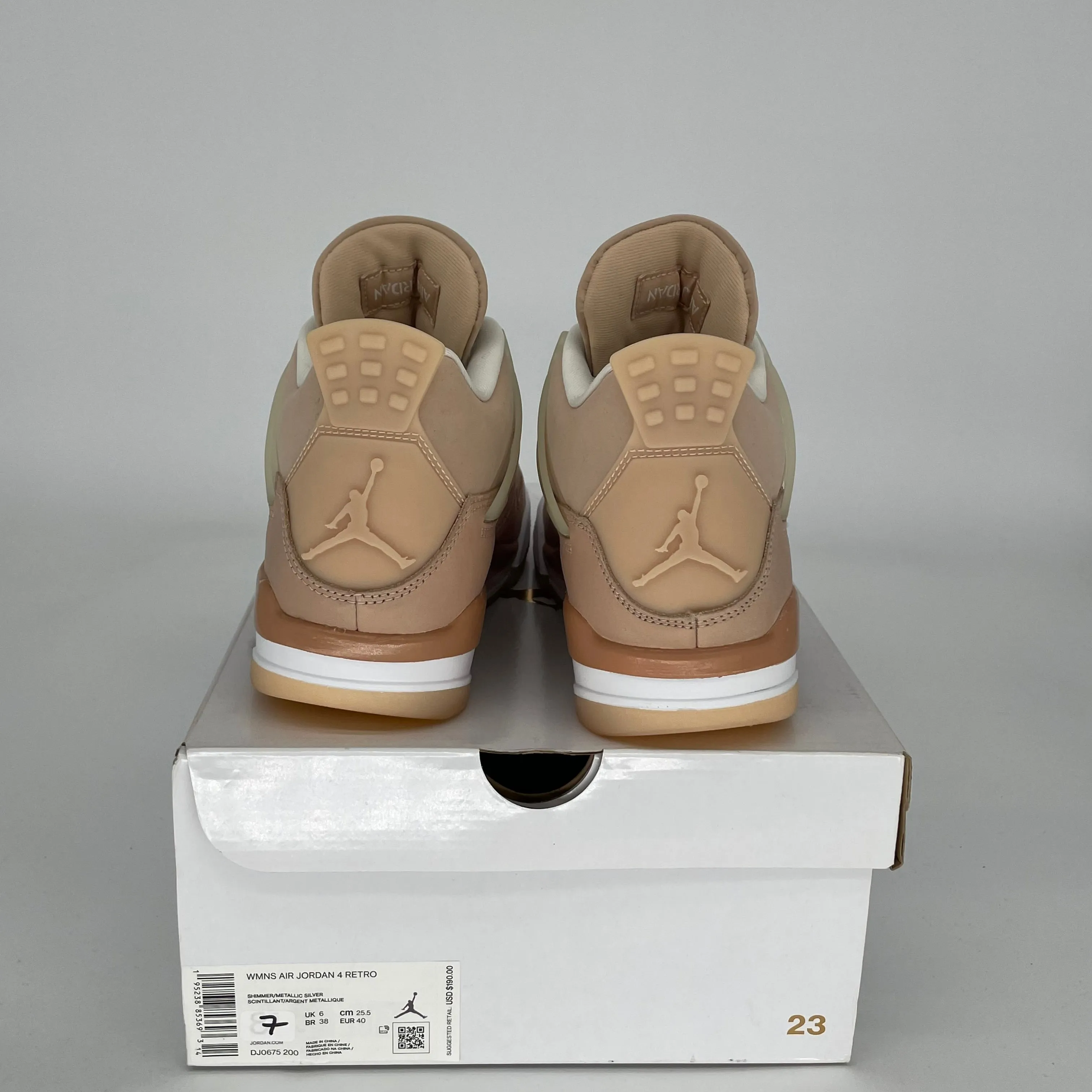 AIR JORDAN 4 SHIMMER W SIZE 7/8.5W DJ0675-200
