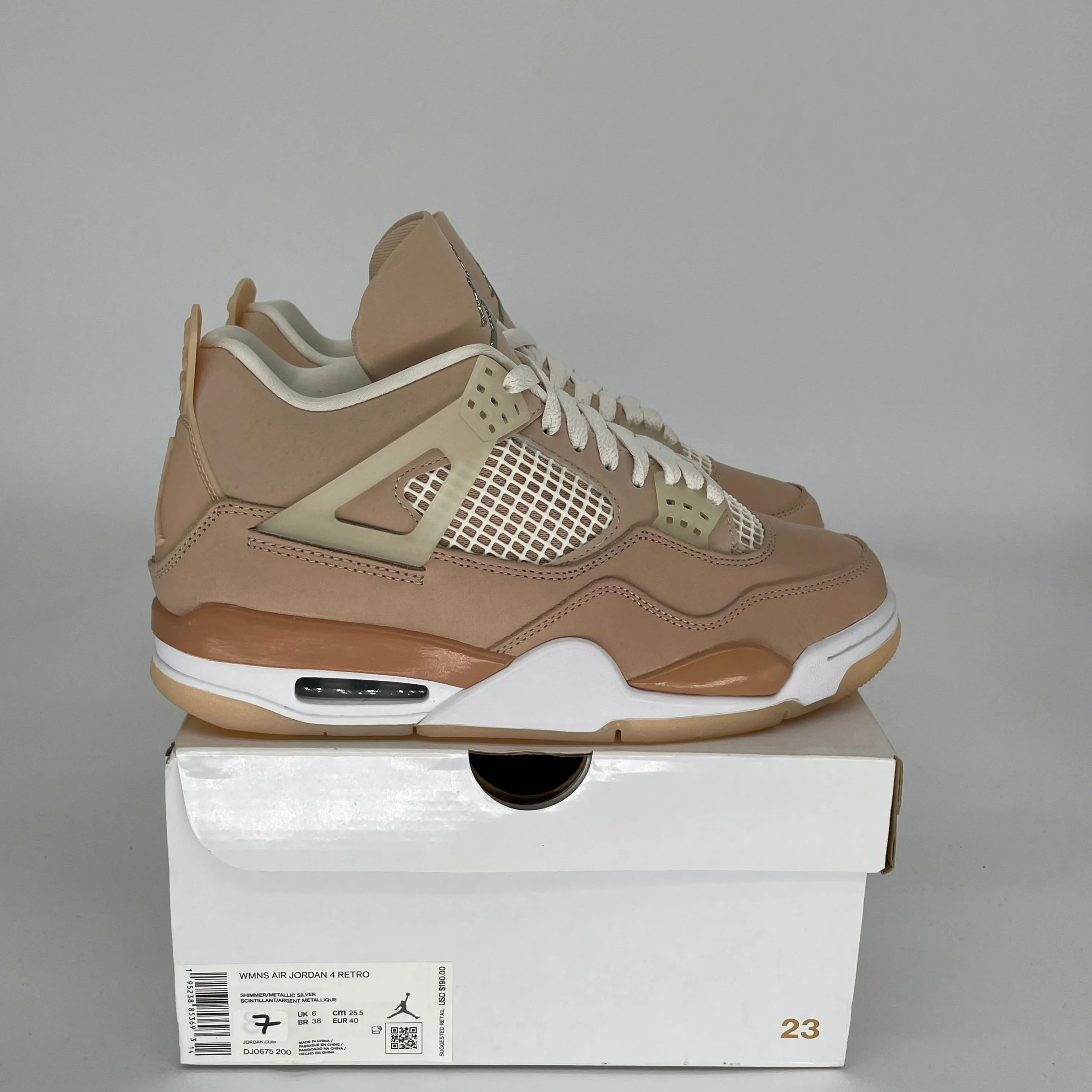 AIR JORDAN 4 SHIMMER W SIZE 7/8.5W DJ0675-200