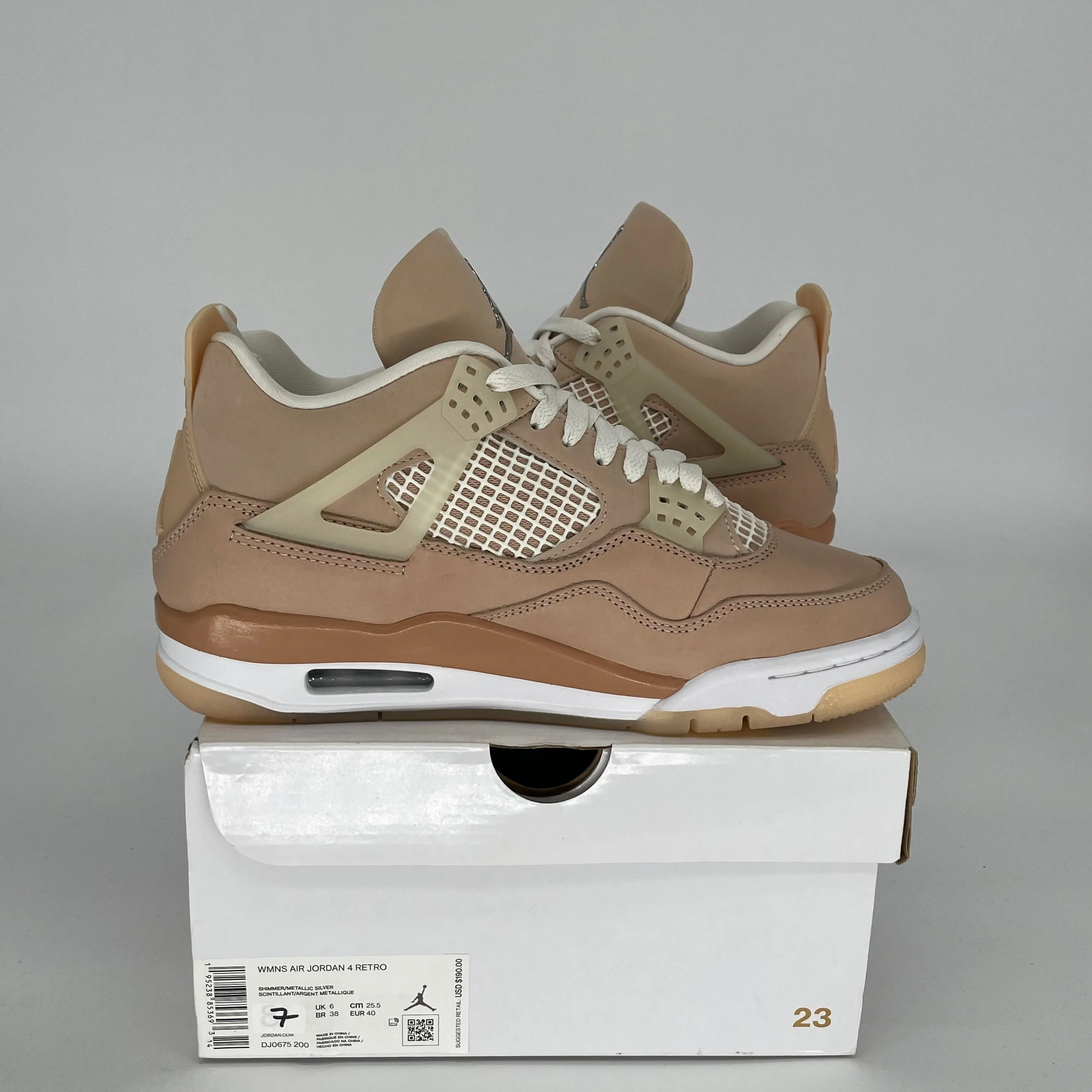 AIR JORDAN 4 SHIMMER W SIZE 7/8.5W DJ0675-200