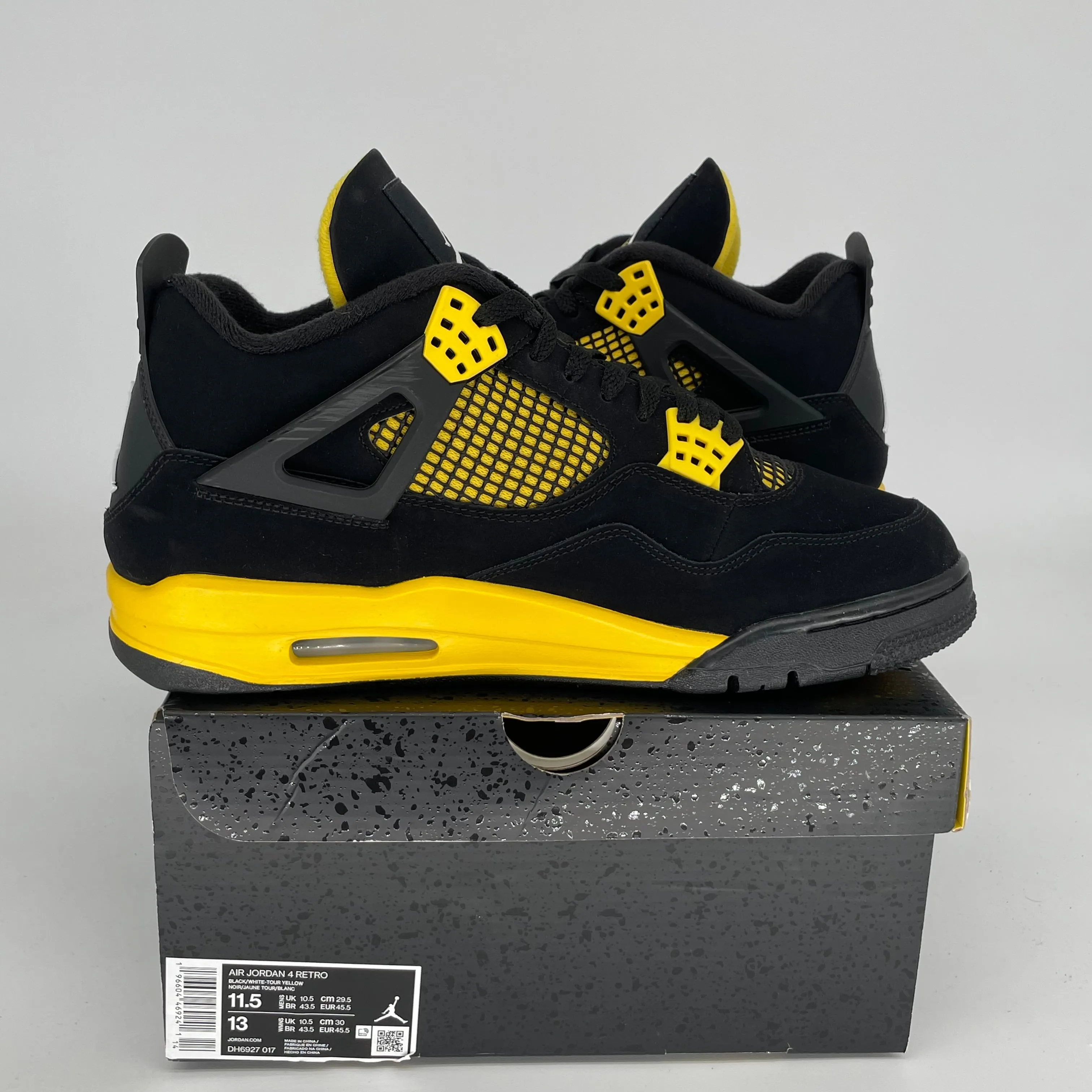 AIR JORDAN 4 THUNDER SIZE 11.5 DH6927-017