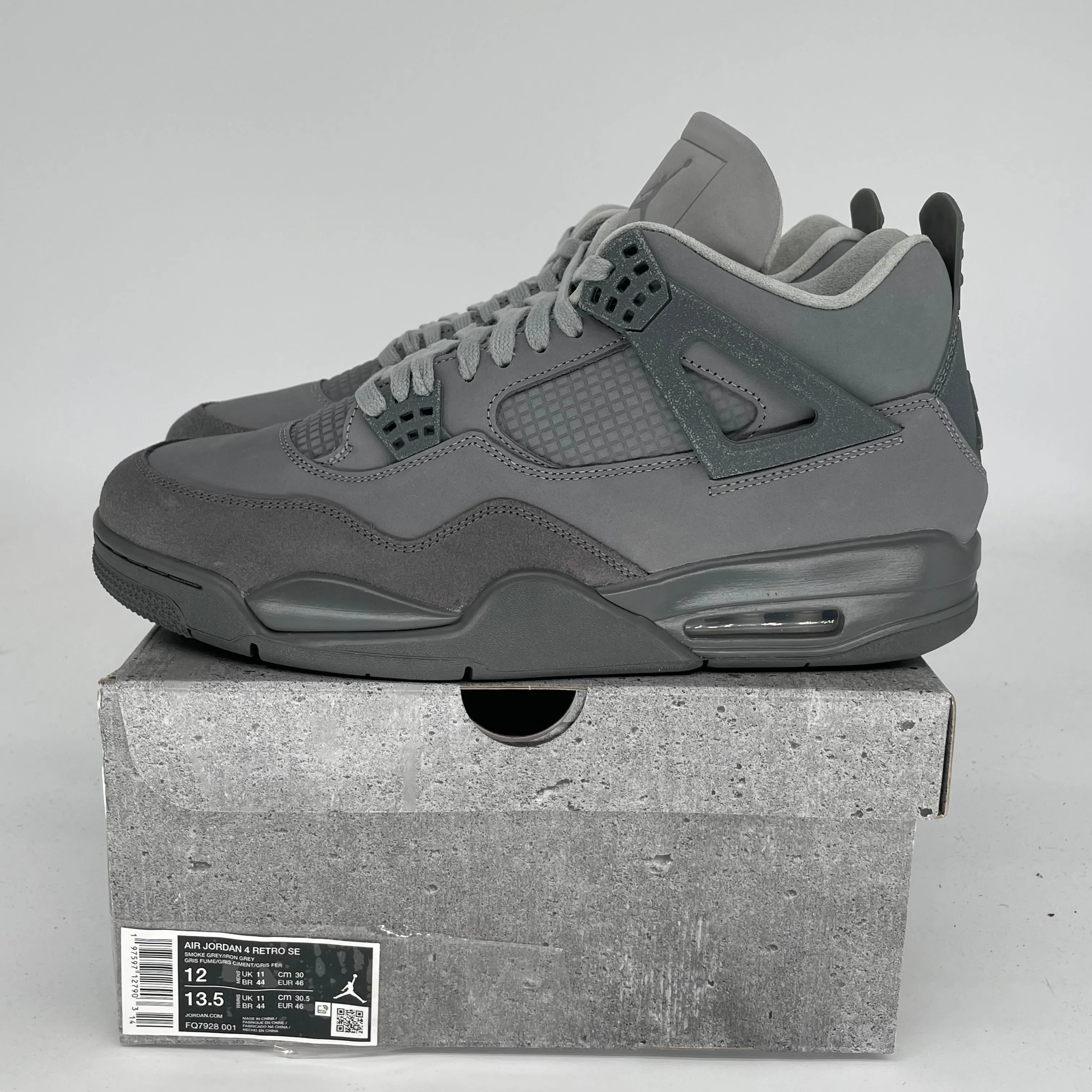AIR JORDAN 4 WET CEMENT SIZE 12 FQ7928-001