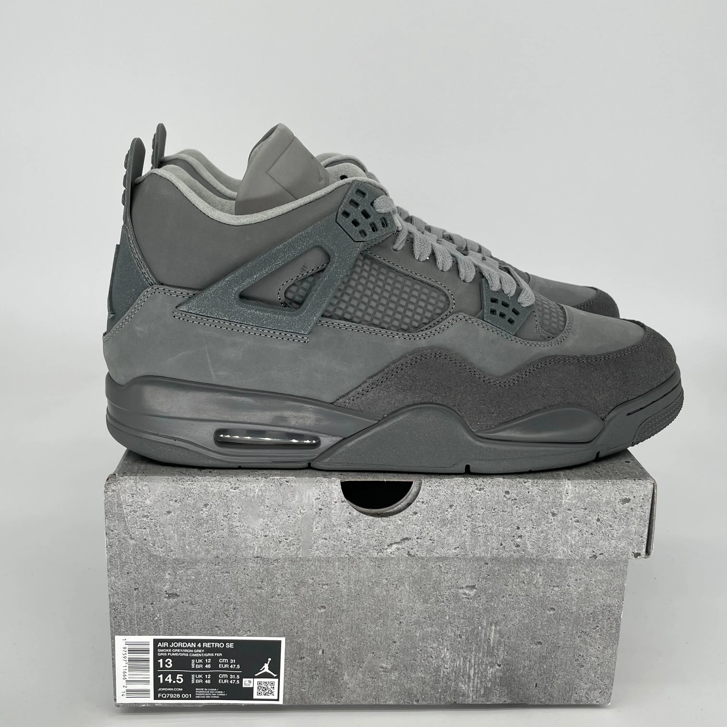 AIR JORDAN 4 WET CEMENT SIZE 13 FQ7928-001