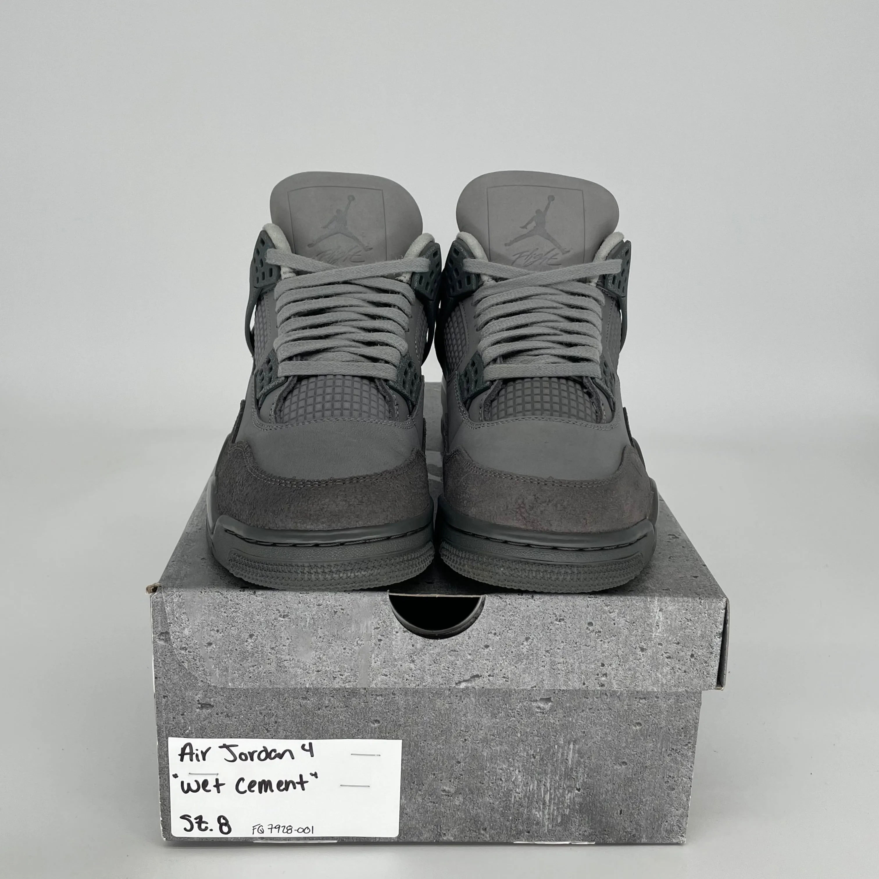 AIR JORDAN 4 WET CEMENT SIZE 8 FQ7928-001