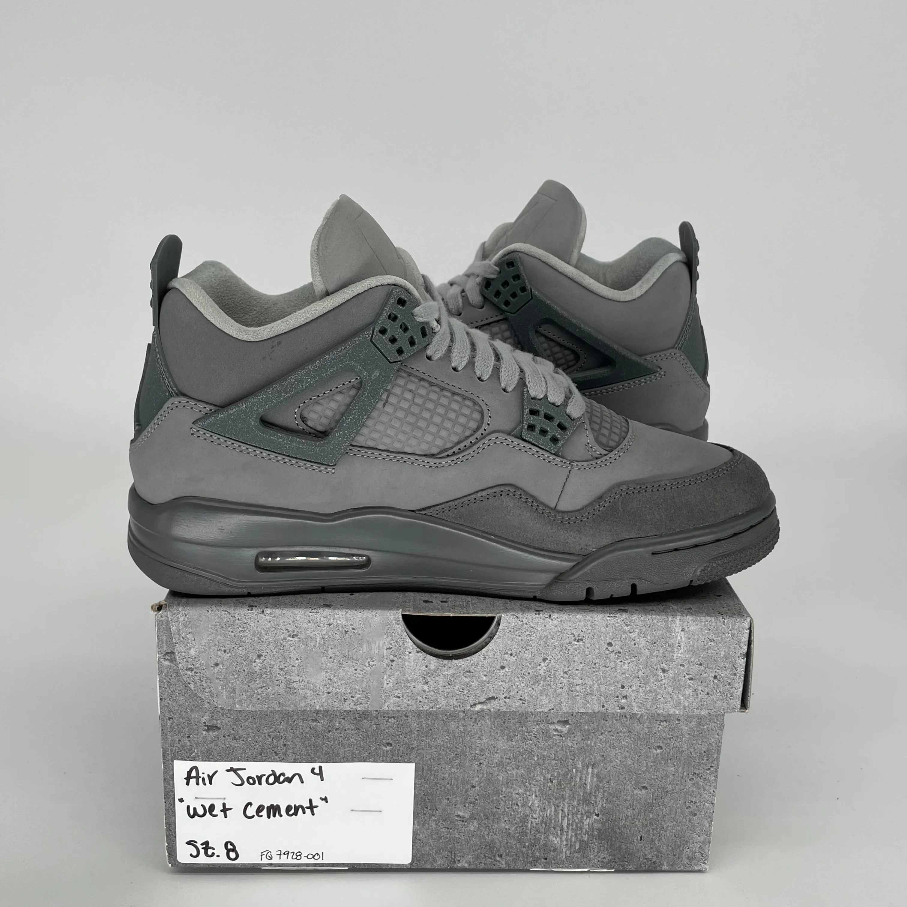 AIR JORDAN 4 WET CEMENT SIZE 8 FQ7928-001