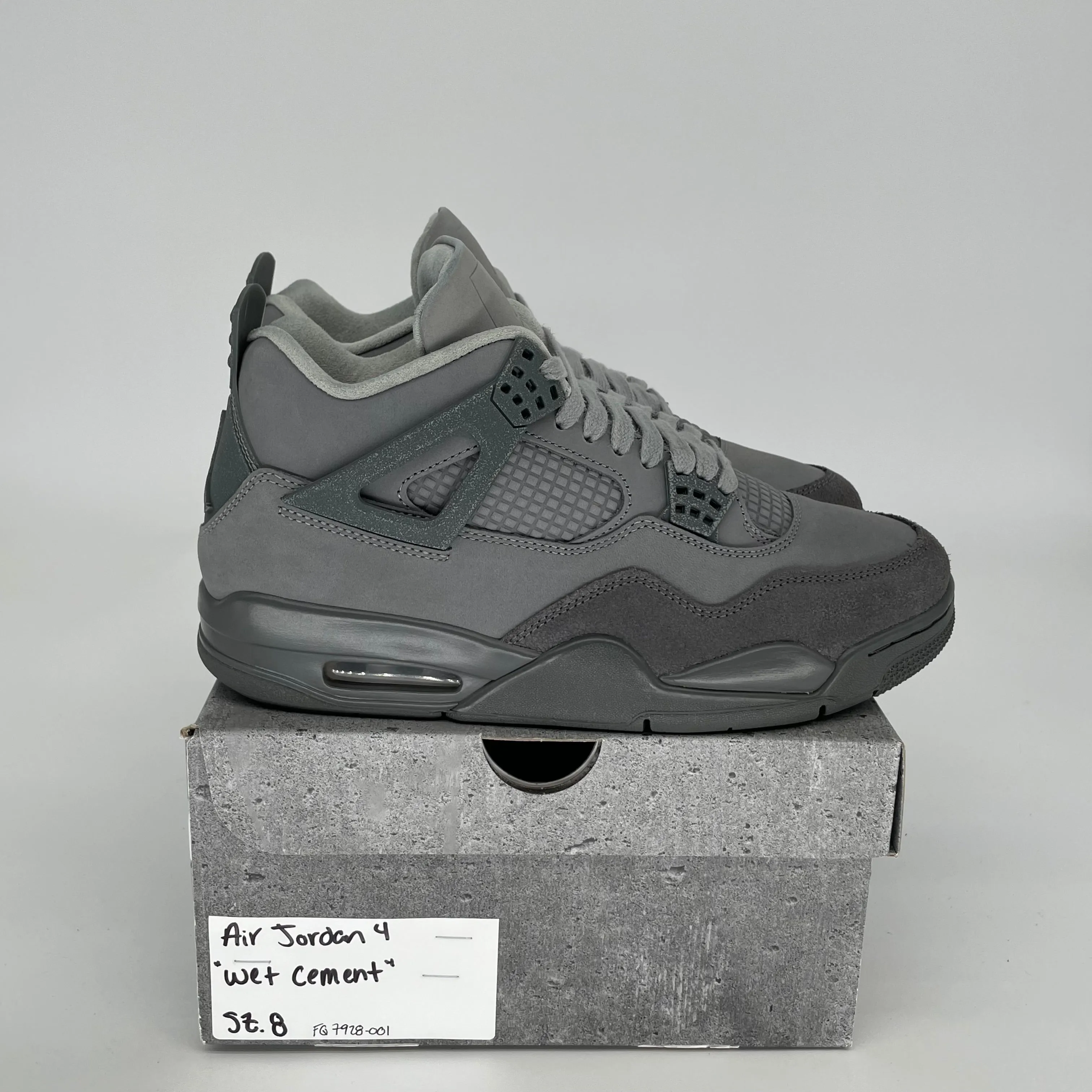 AIR JORDAN 4 WET CEMENT SIZE 8 FQ7928-001