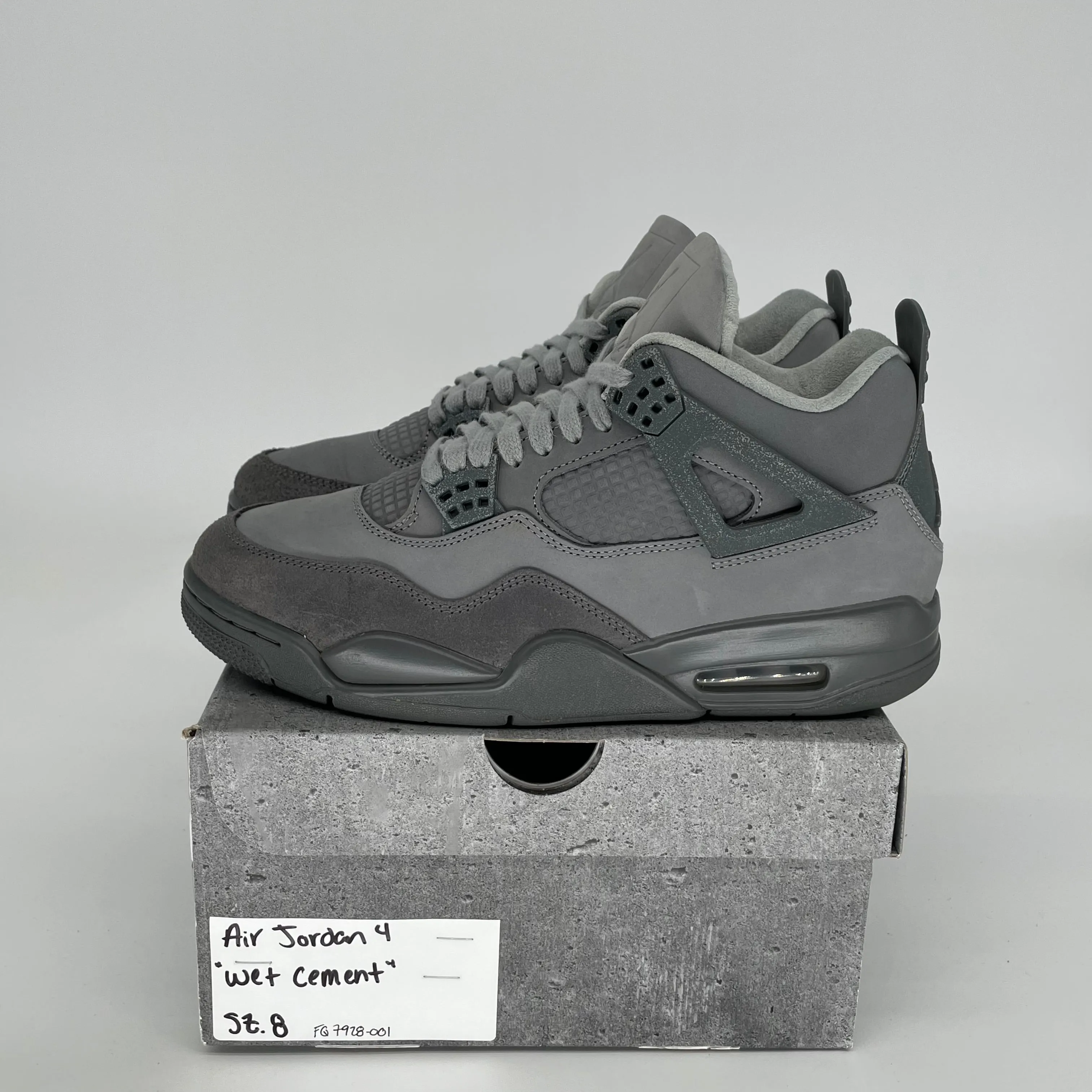 AIR JORDAN 4 WET CEMENT SIZE 8 FQ7928-001