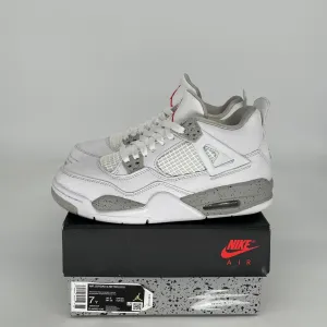 AIR JORDAN 4 WHITE OREO SIZE 7Y DJ4699-100