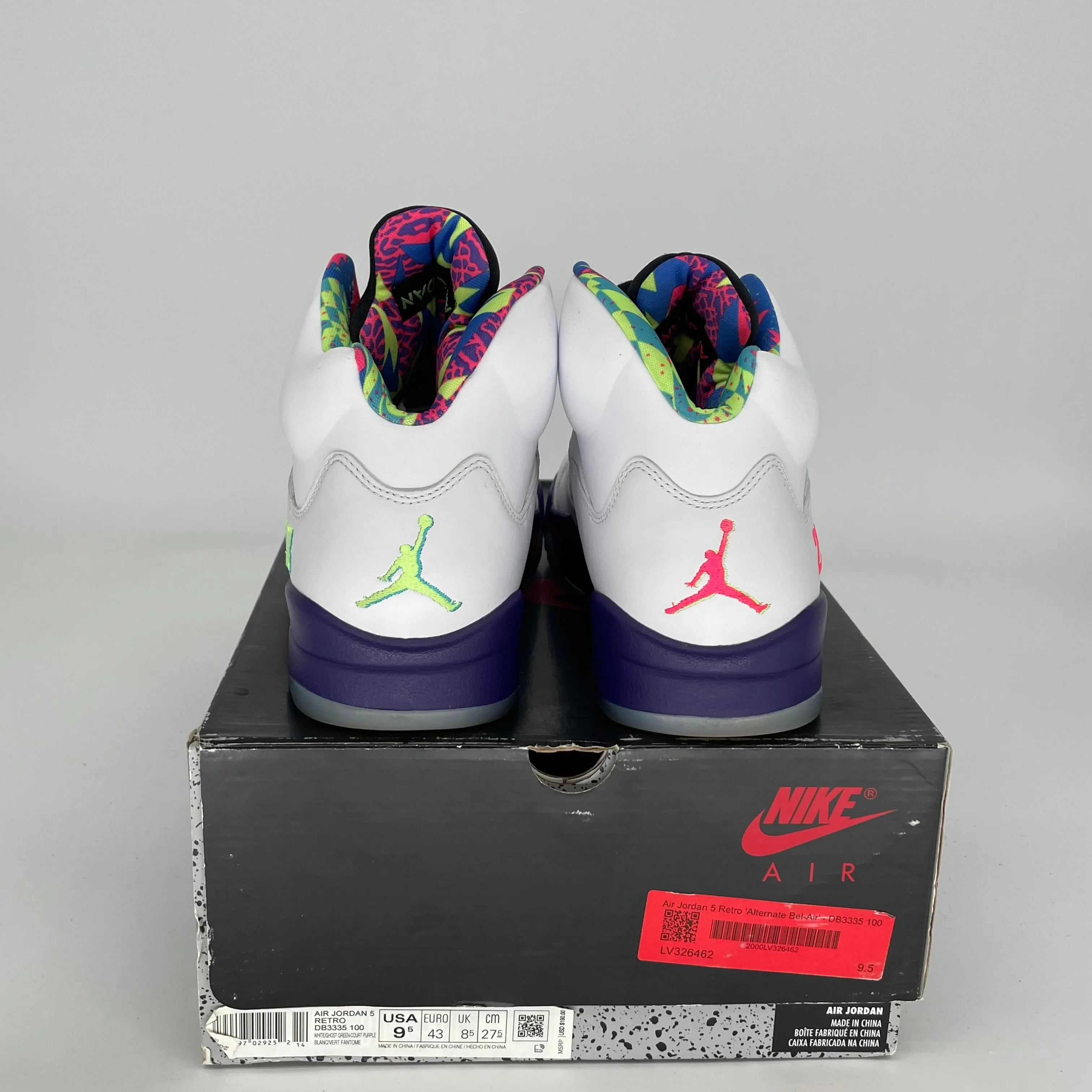AIR JORDAN 5 ALTERNATE BEL AIR SIZE 9.5 DB3335-100