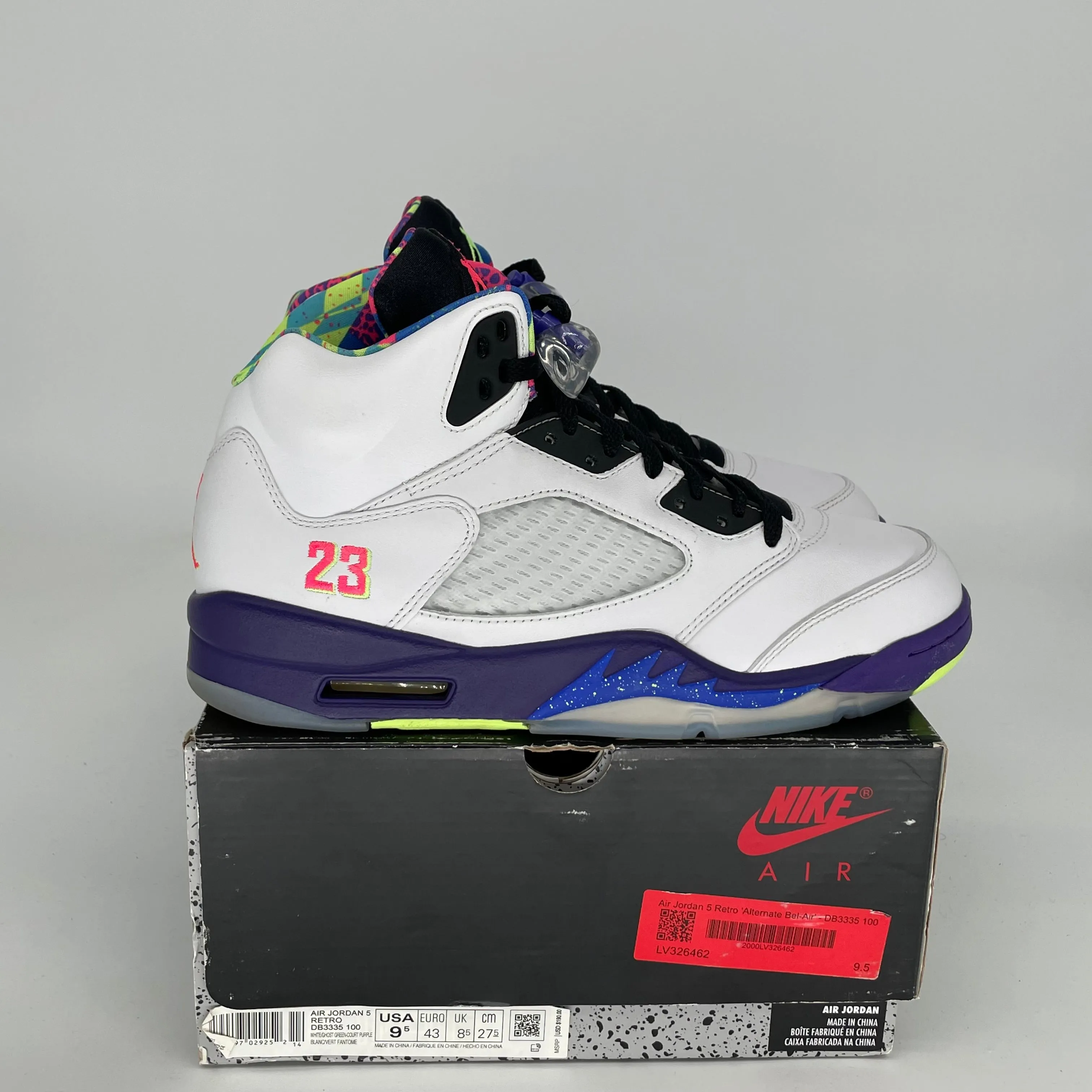 AIR JORDAN 5 ALTERNATE BEL AIR SIZE 9.5 DB3335-100
