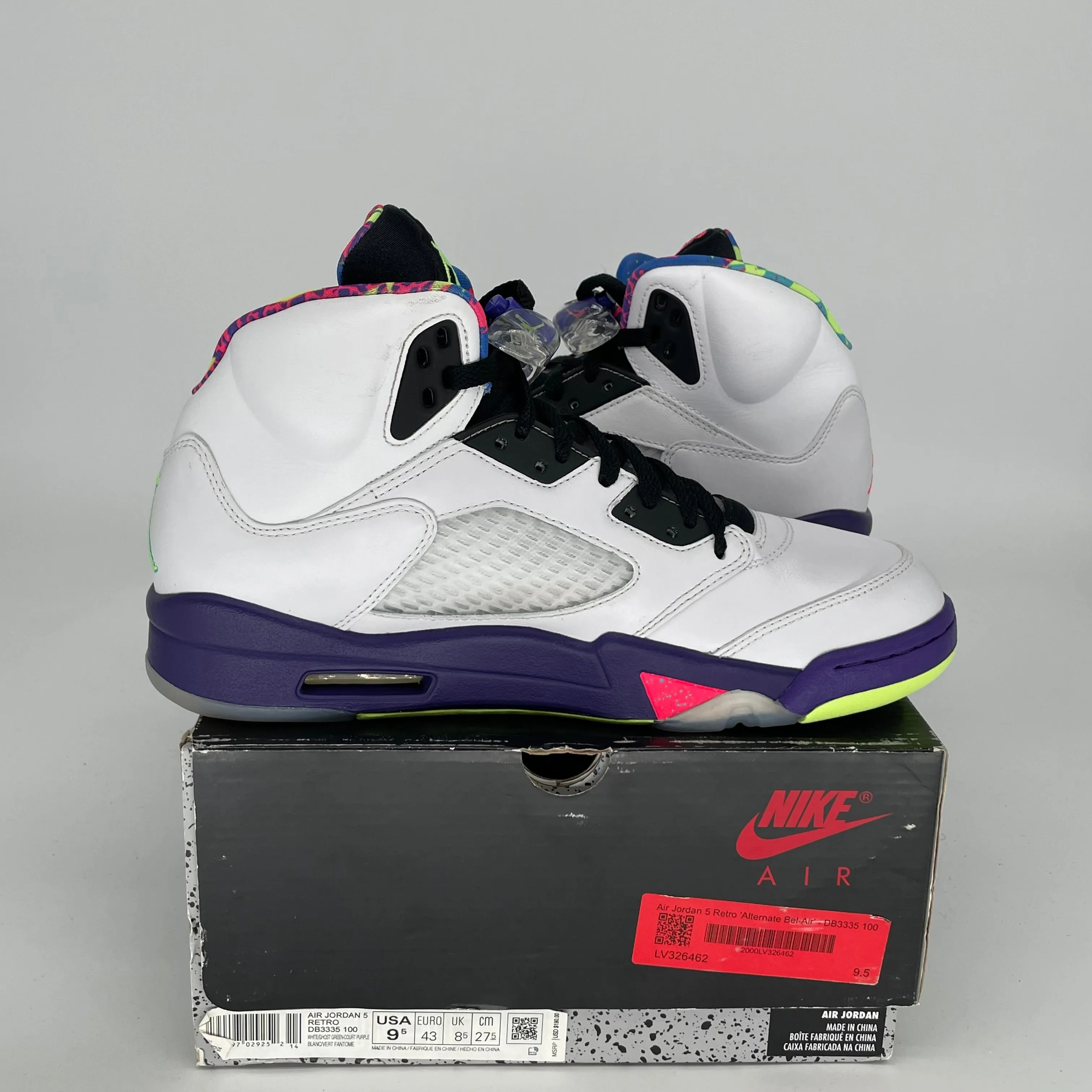 AIR JORDAN 5 ALTERNATE BEL AIR SIZE 9.5 DB3335-100