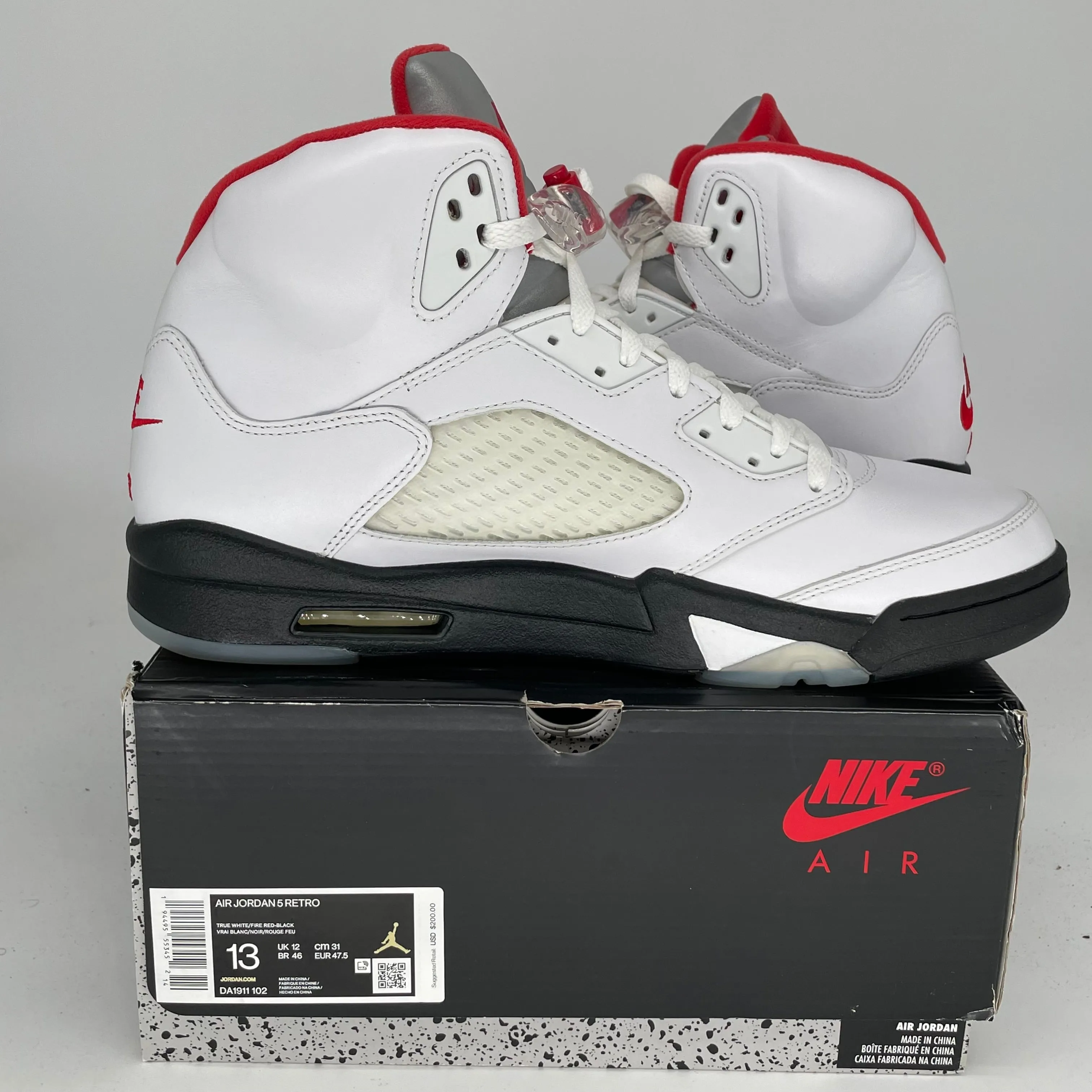 AIR JORDAN 5 FIRE RED SIZE 13 DA1991-102