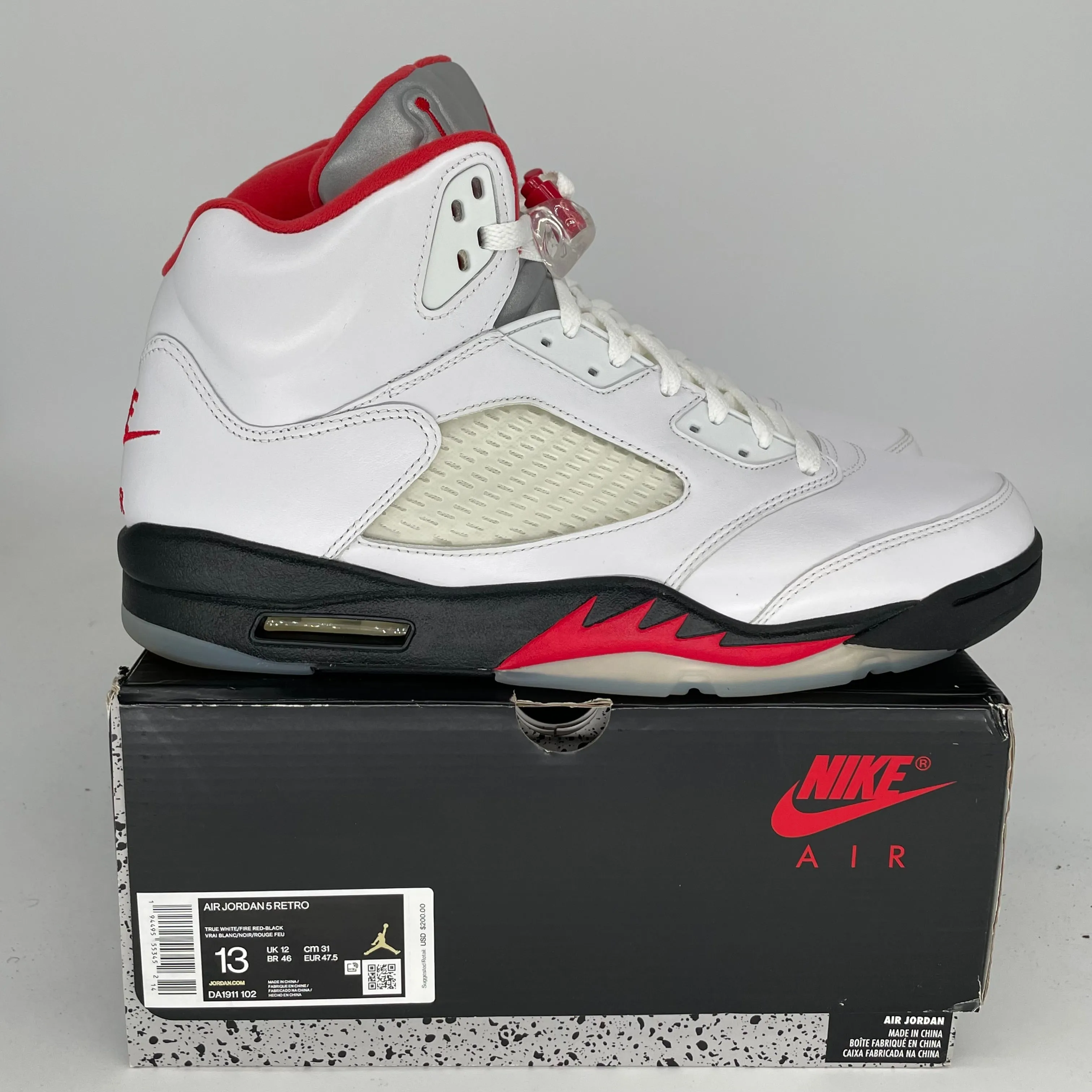 AIR JORDAN 5 FIRE RED SIZE 13 DA1991-102