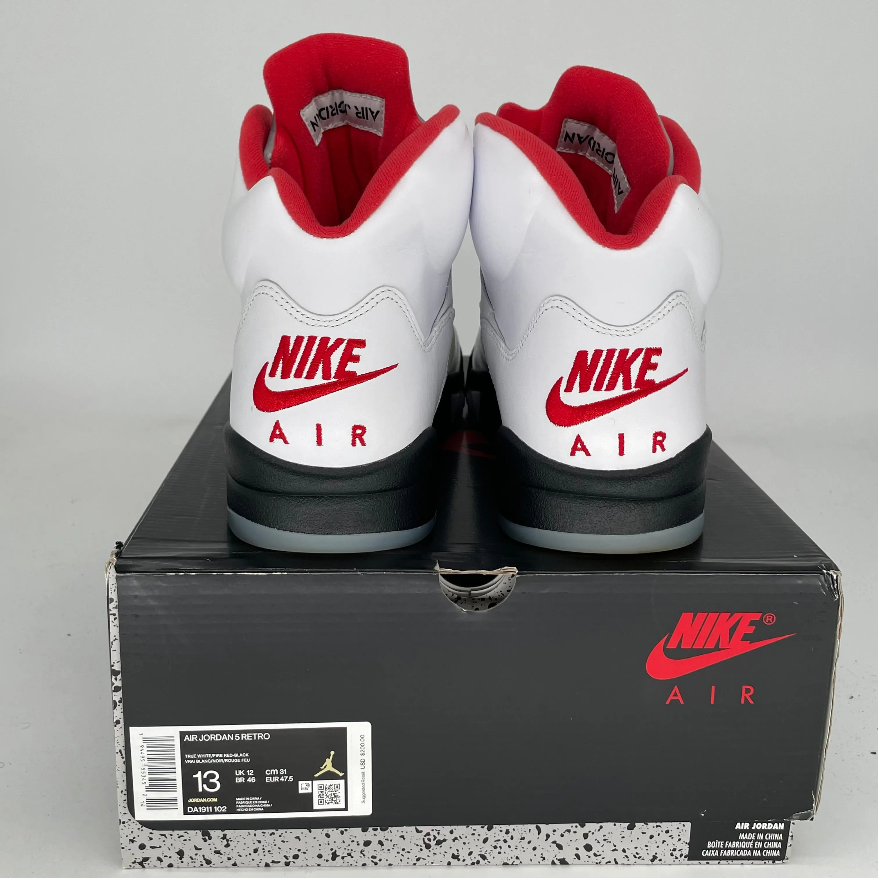 AIR JORDAN 5 FIRE RED SIZE 13 DA1991-102