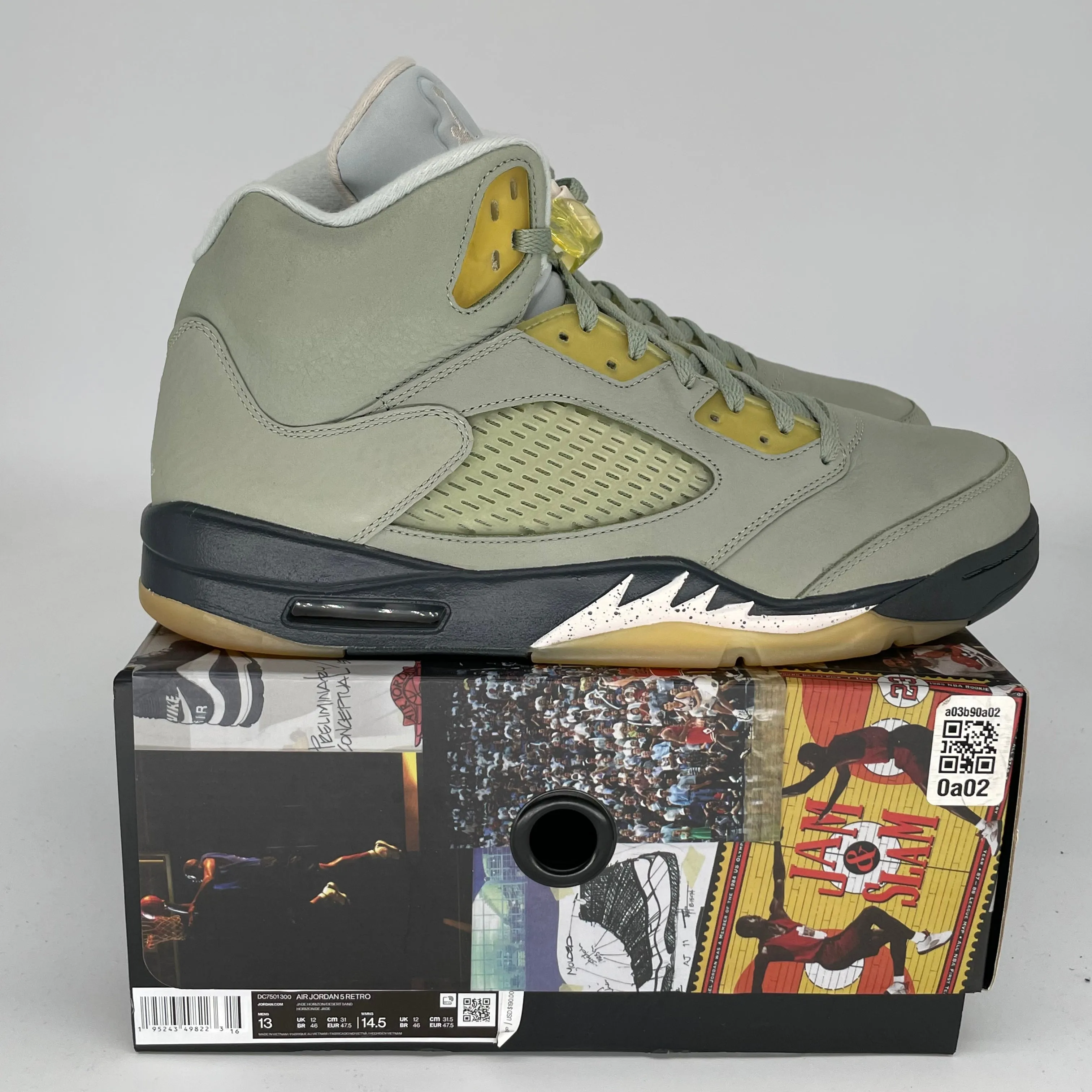AIR JORDAN 5 JADE HORIZON SIZE 13 DC7501-300