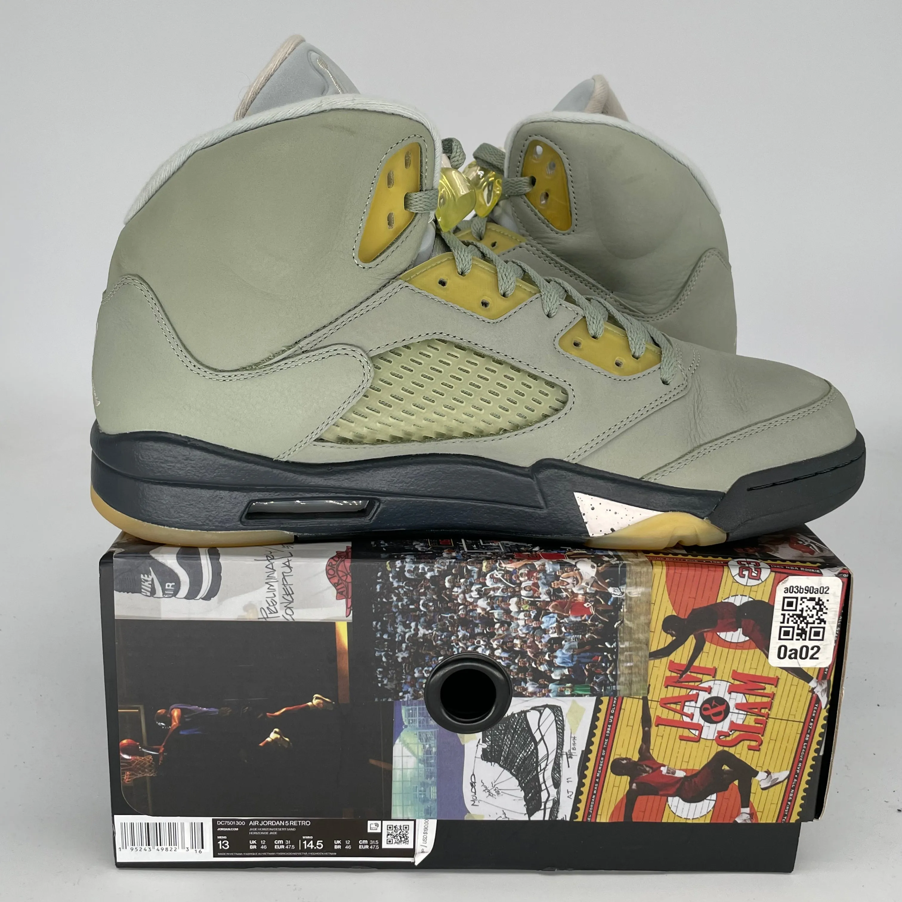 AIR JORDAN 5 JADE HORIZON SIZE 13 DC7501-300