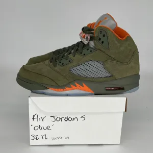 AIR JORDAN 5 OLIVE SIZE 12 DD0587-308