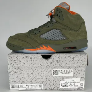 AIR JORDAN 5 OLIVE SIZE 14 DD0587-308