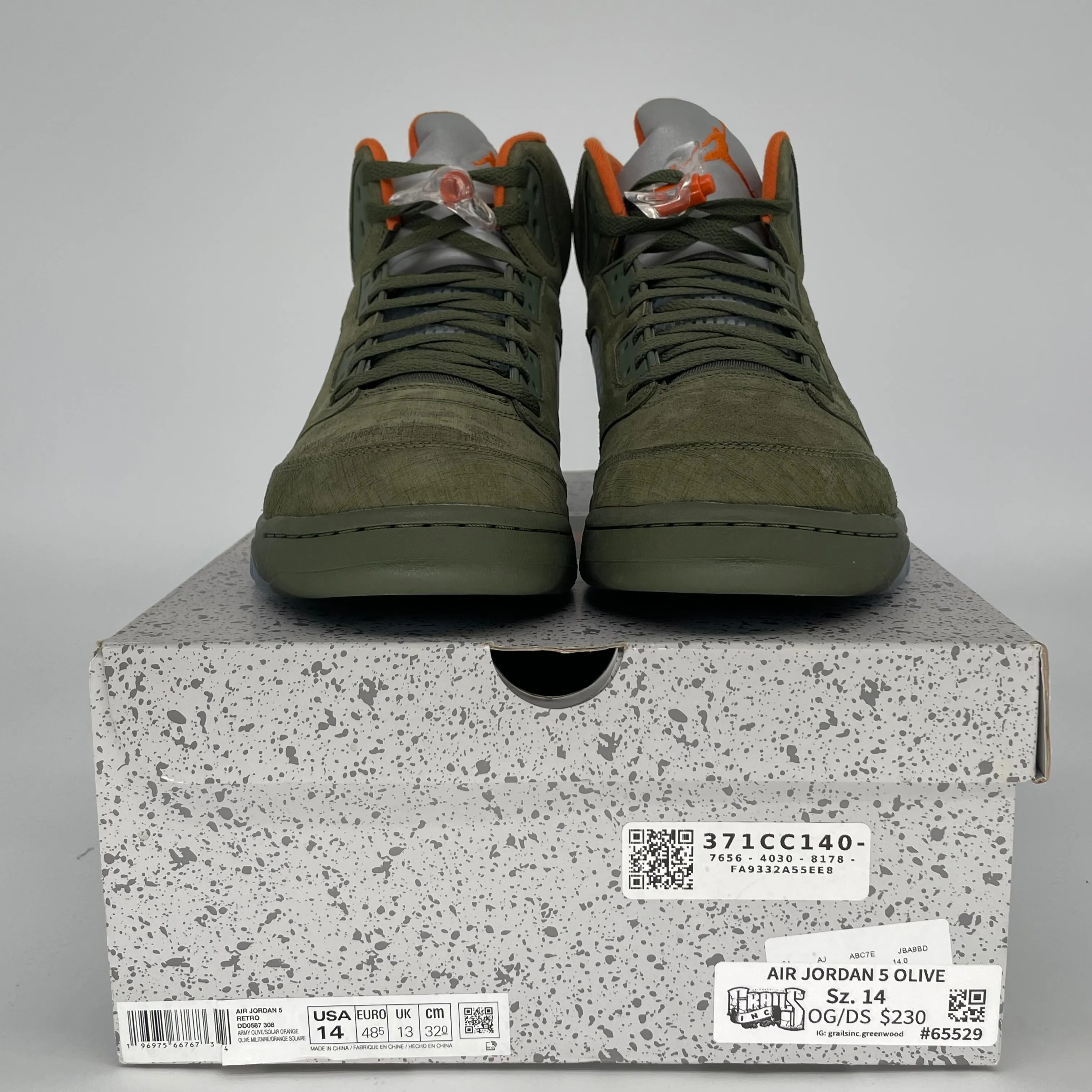 AIR JORDAN 5 OLIVE SIZE 14 DD0587-308