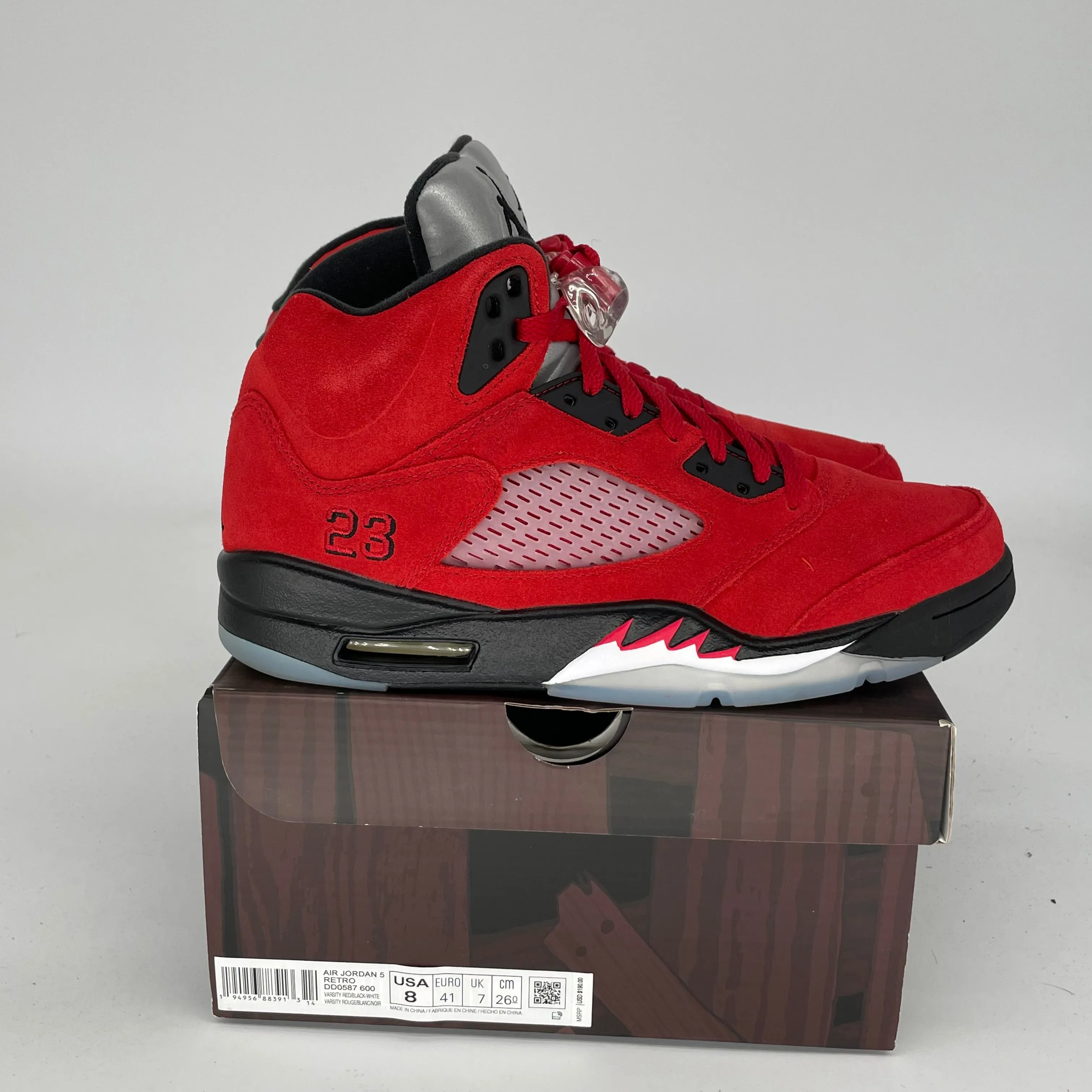 AIR JORDAN 5 RAGING BULL SIZE 8 DD0587-600