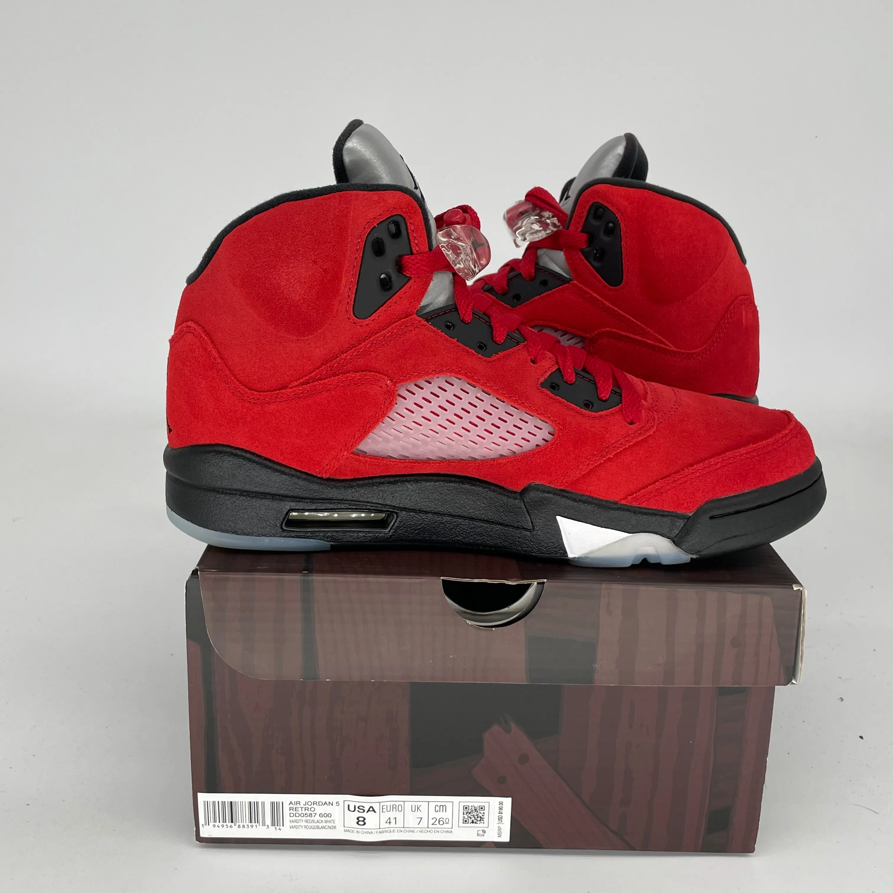 AIR JORDAN 5 RAGING BULL SIZE 8 DD0587-600