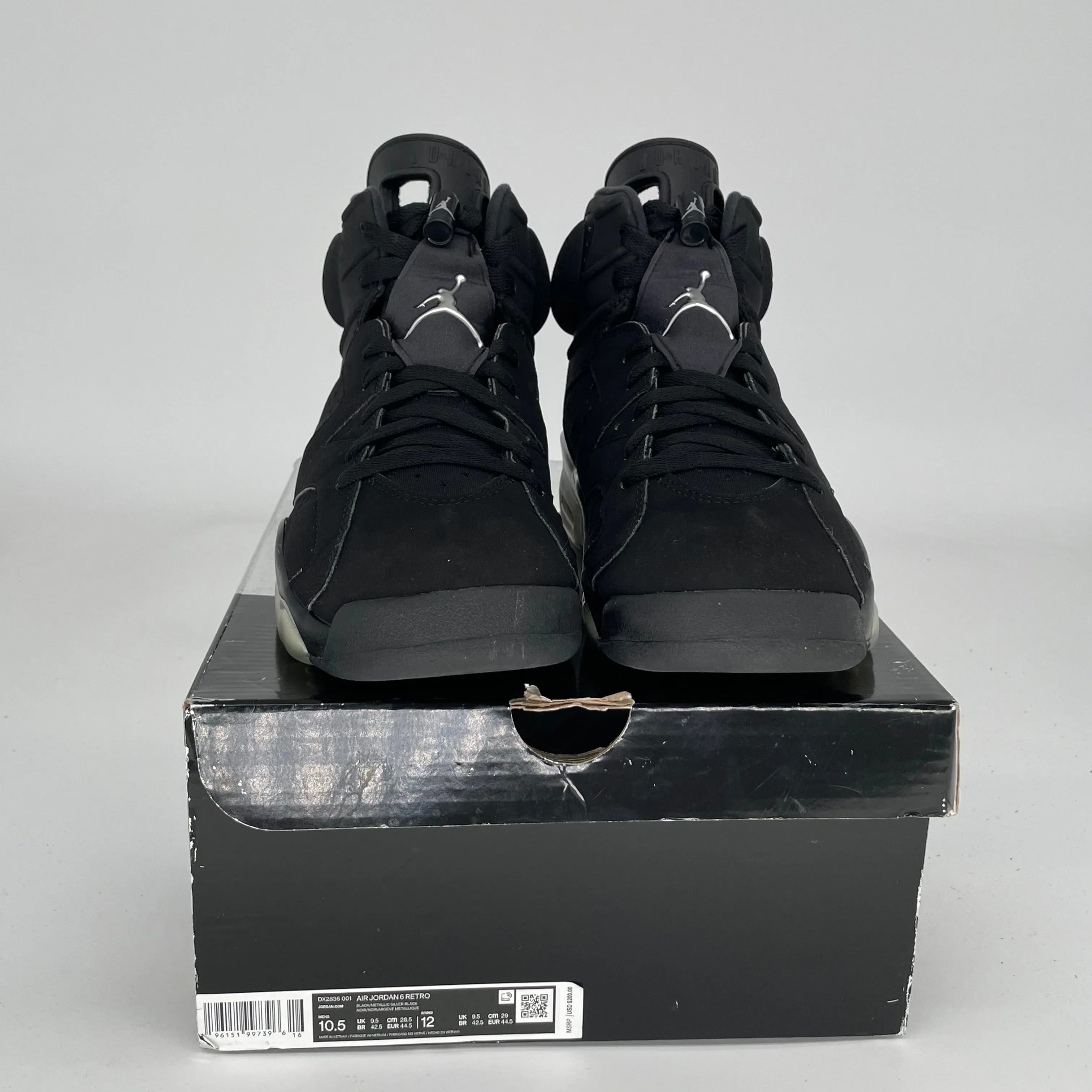 AIR JORDAN 6 CHROME SIZE 10.5 DX2836-001