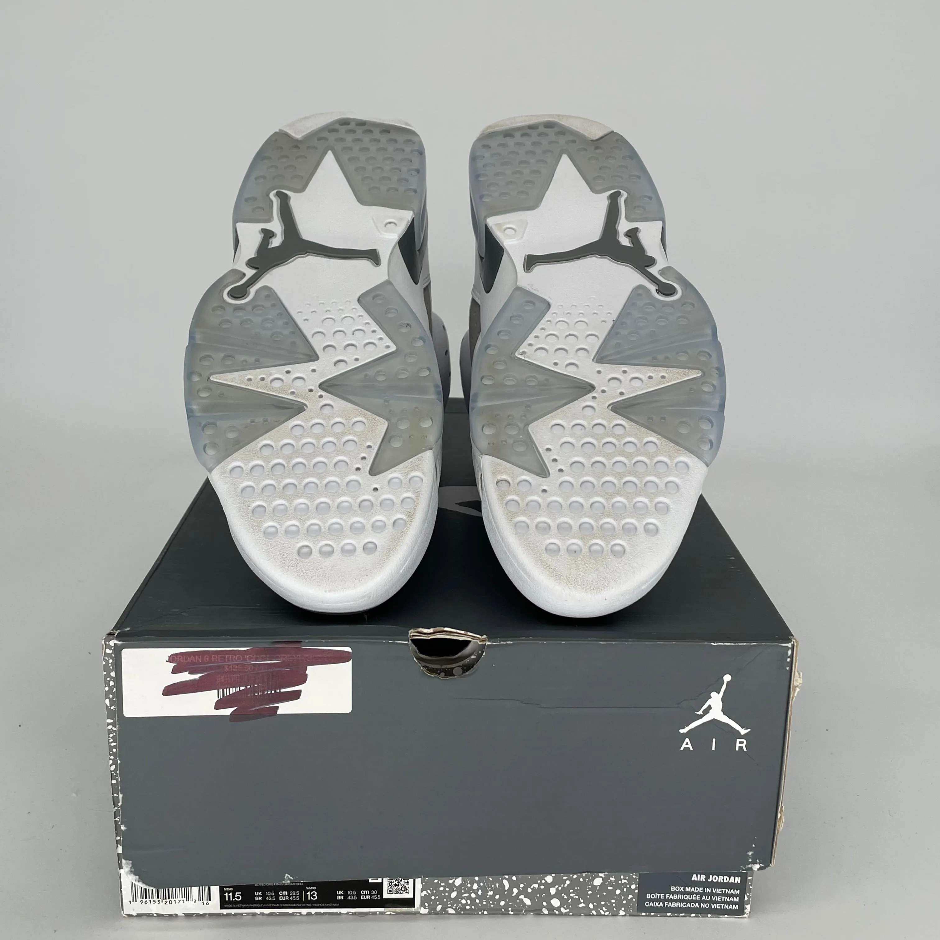 AIR JORDAN 6 COOL GREY SIZE 11.5 CT8529-100