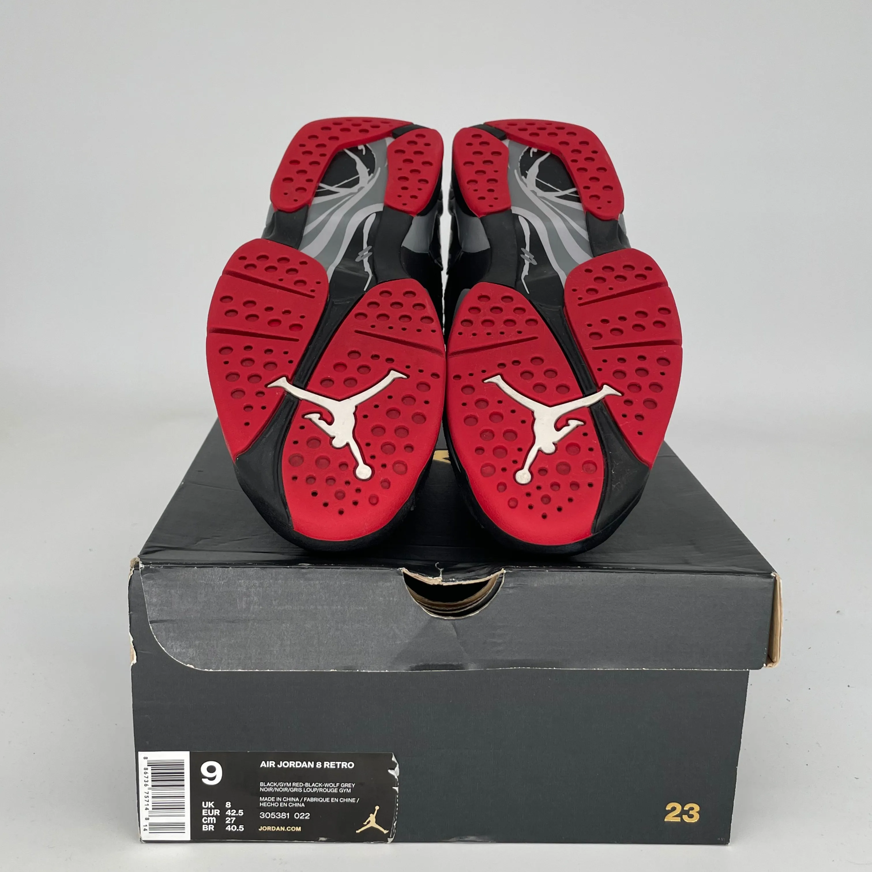 AIR JORDAN 8 BLACK CEMENT SIZE 9 305381-022